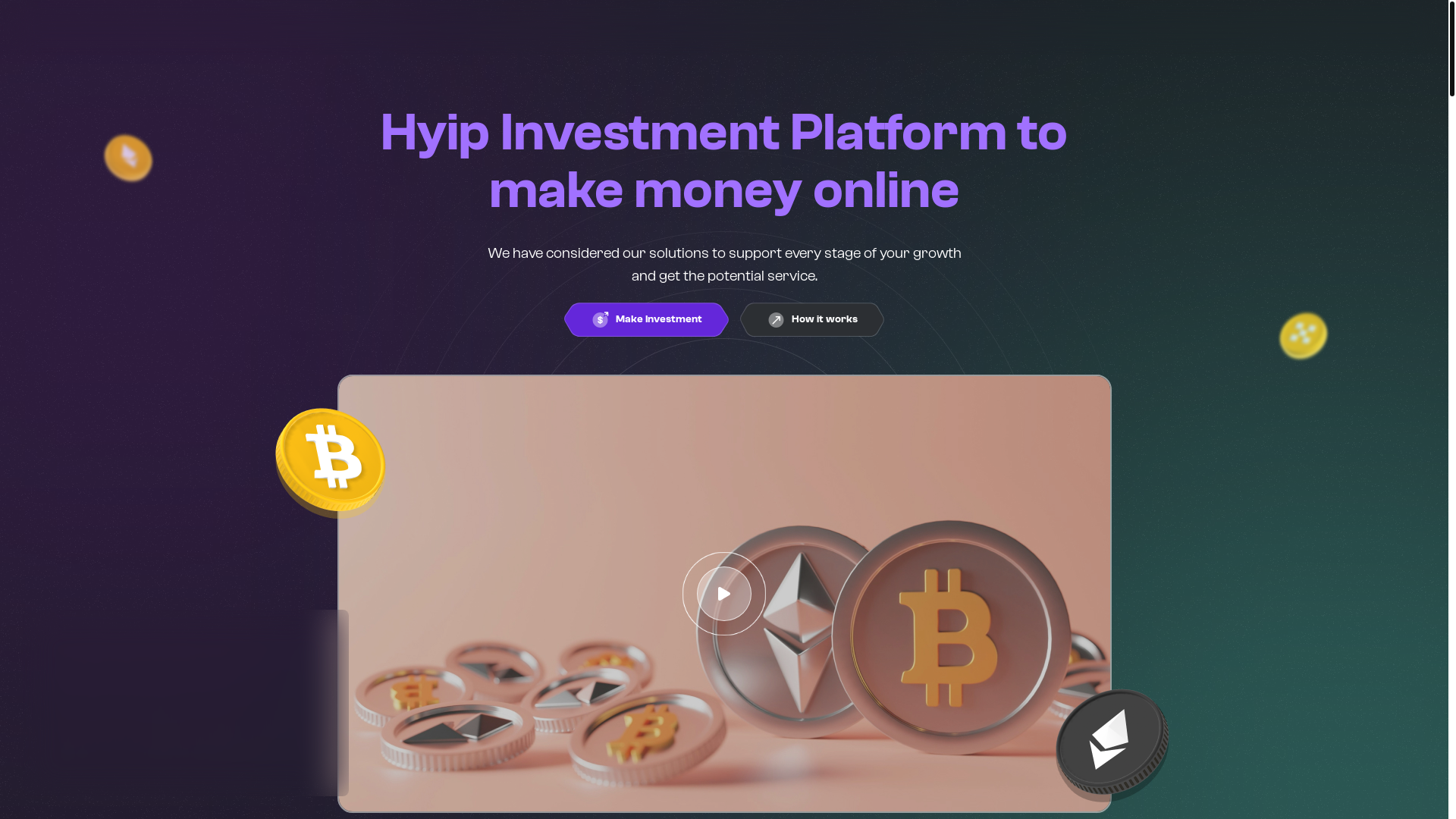 website screenshot of https://tradinger.io/