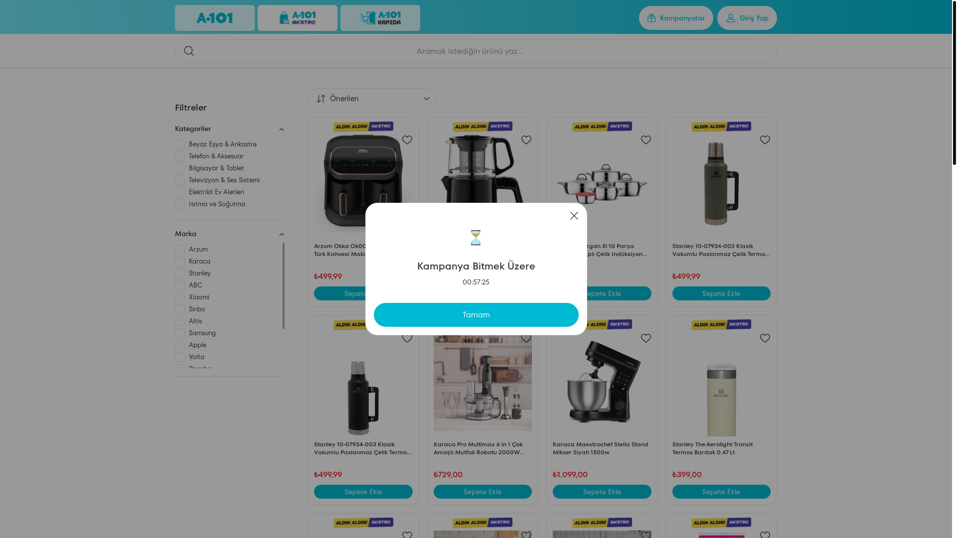 website screenshot of https://kapinizagetirsinbizimlekolyca.com/