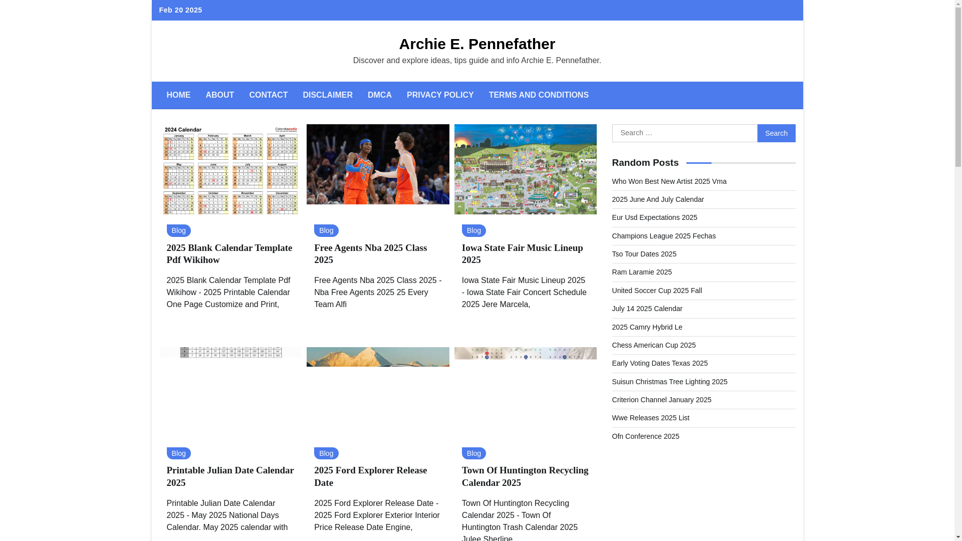 website screenshot of https://archieepennefather.pages.dev/