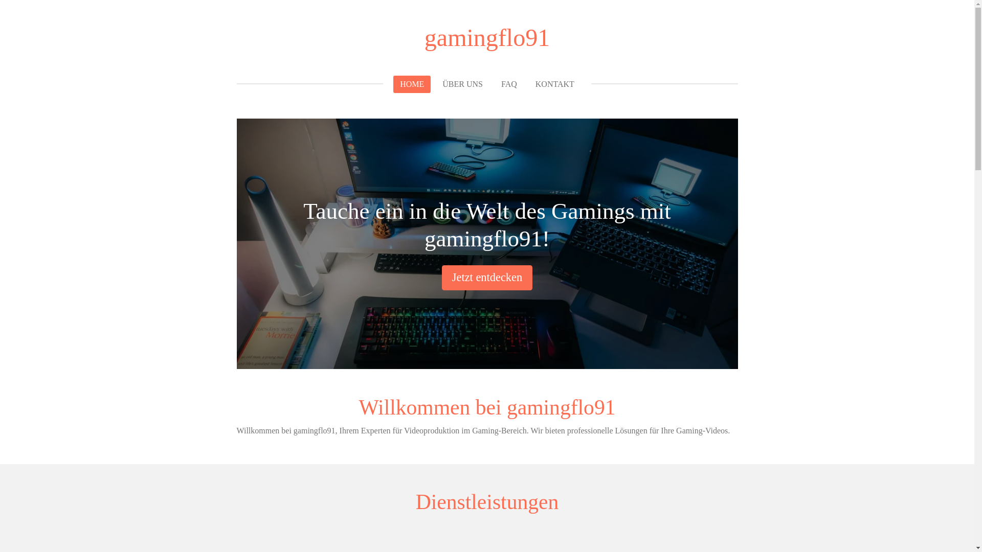 website screenshot of https://gamingflo91.de/