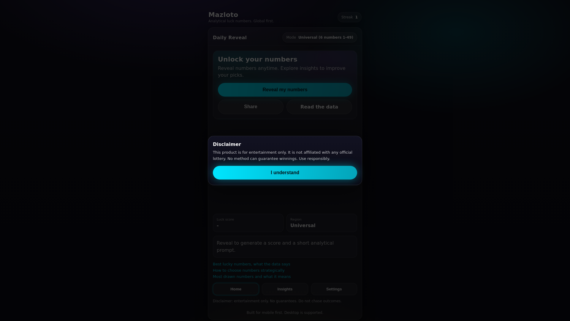 website screenshot of https://mazloto.pages.dev/