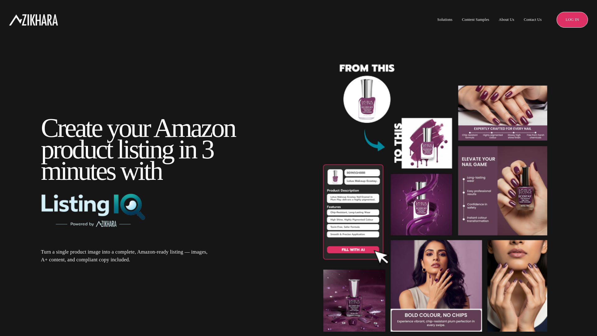 website screenshot of https://www.zikhara.ai/