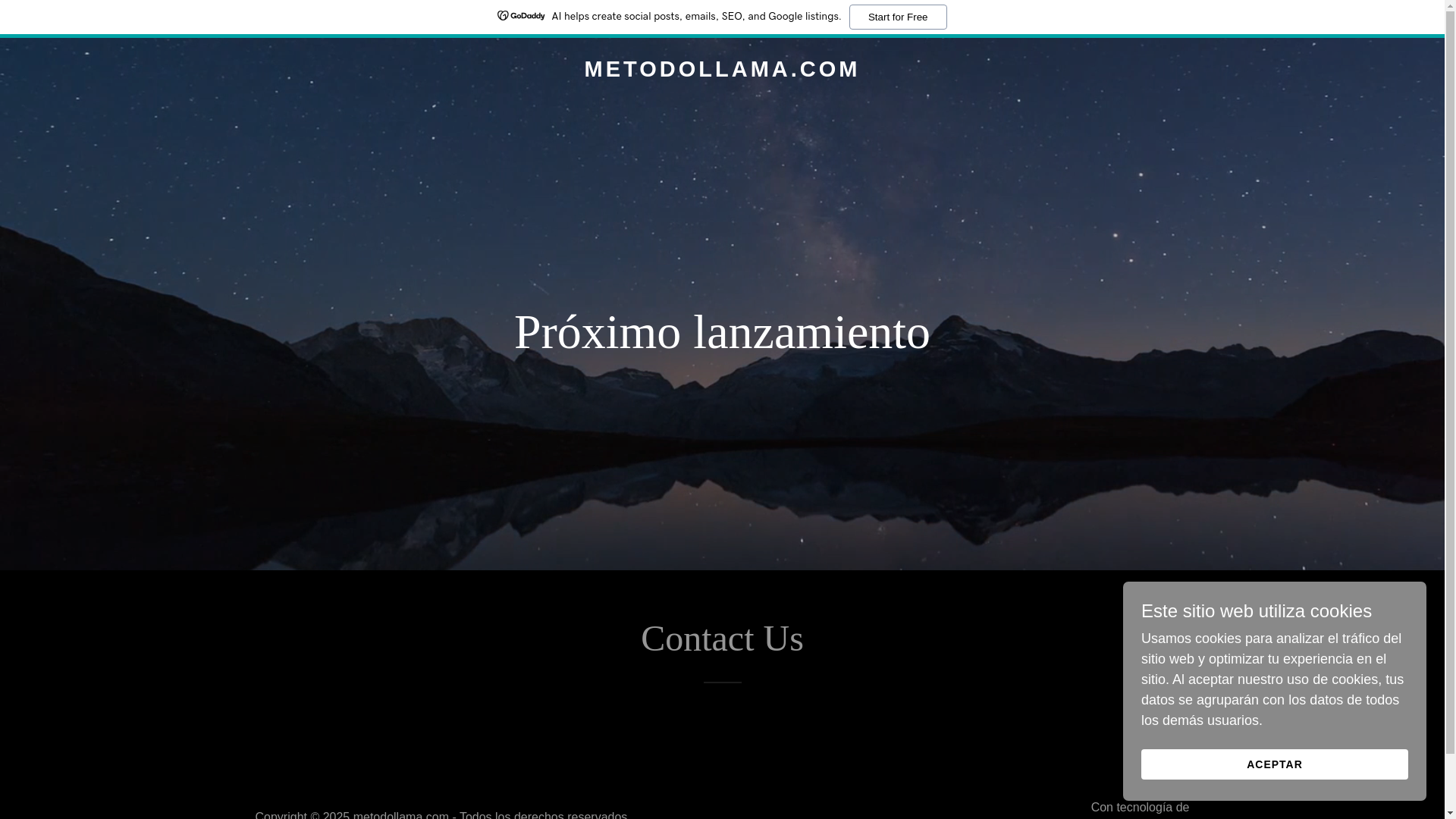 website screenshot of https://metodollama.com/