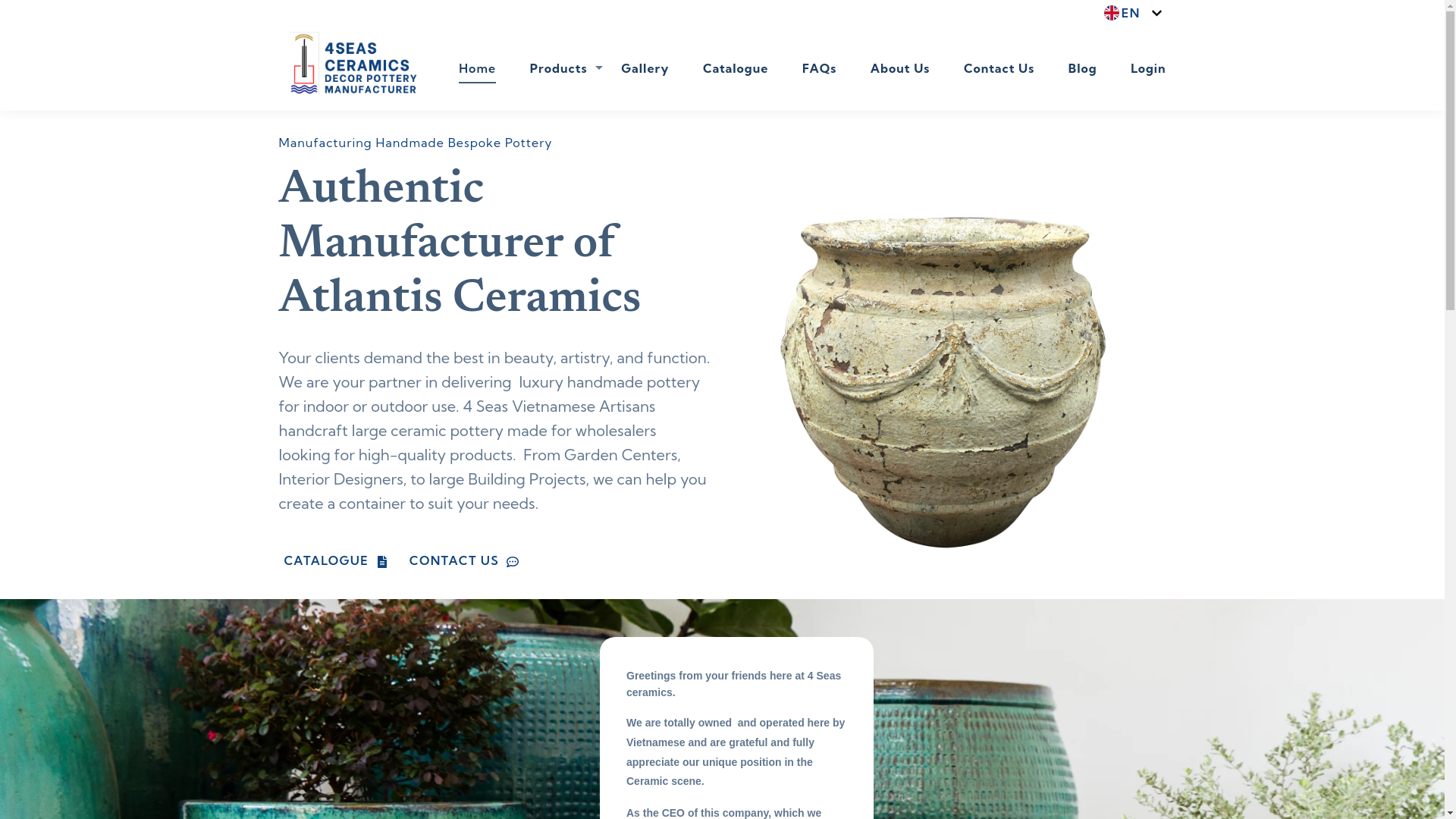 website screenshot of https://4seasceramics.com/