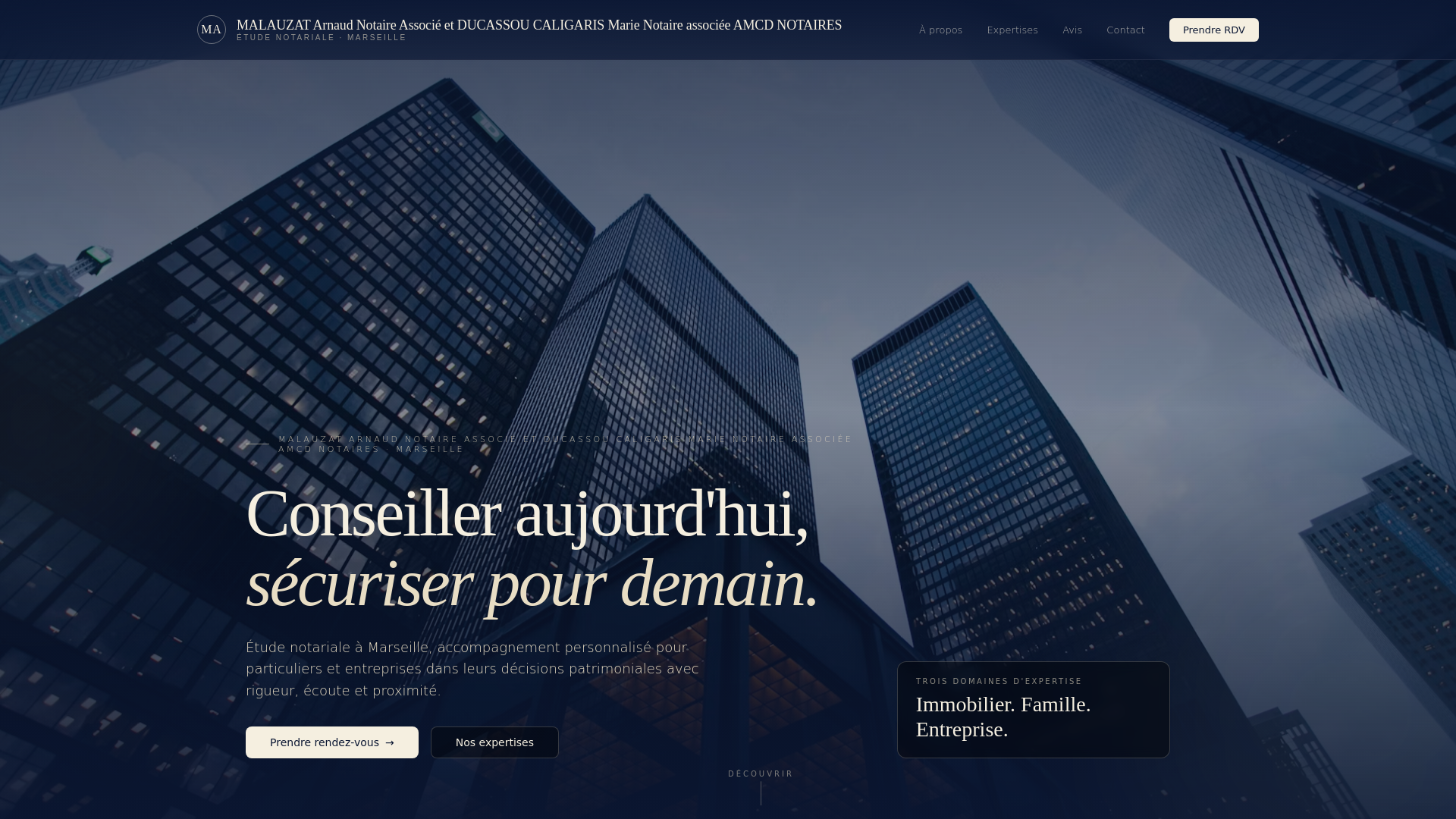 website screenshot of https://malauzat-arnaud-notaire-associe-et-ducassou.pages.dev/
