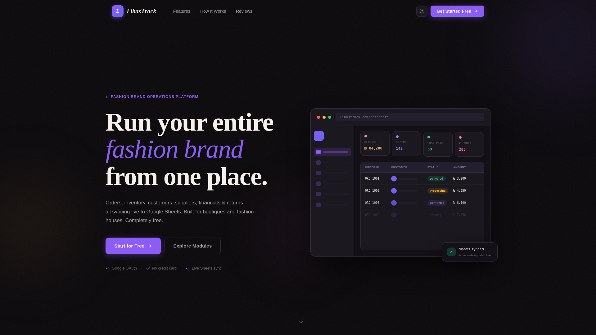 website screenshot of https://libastrack.live/