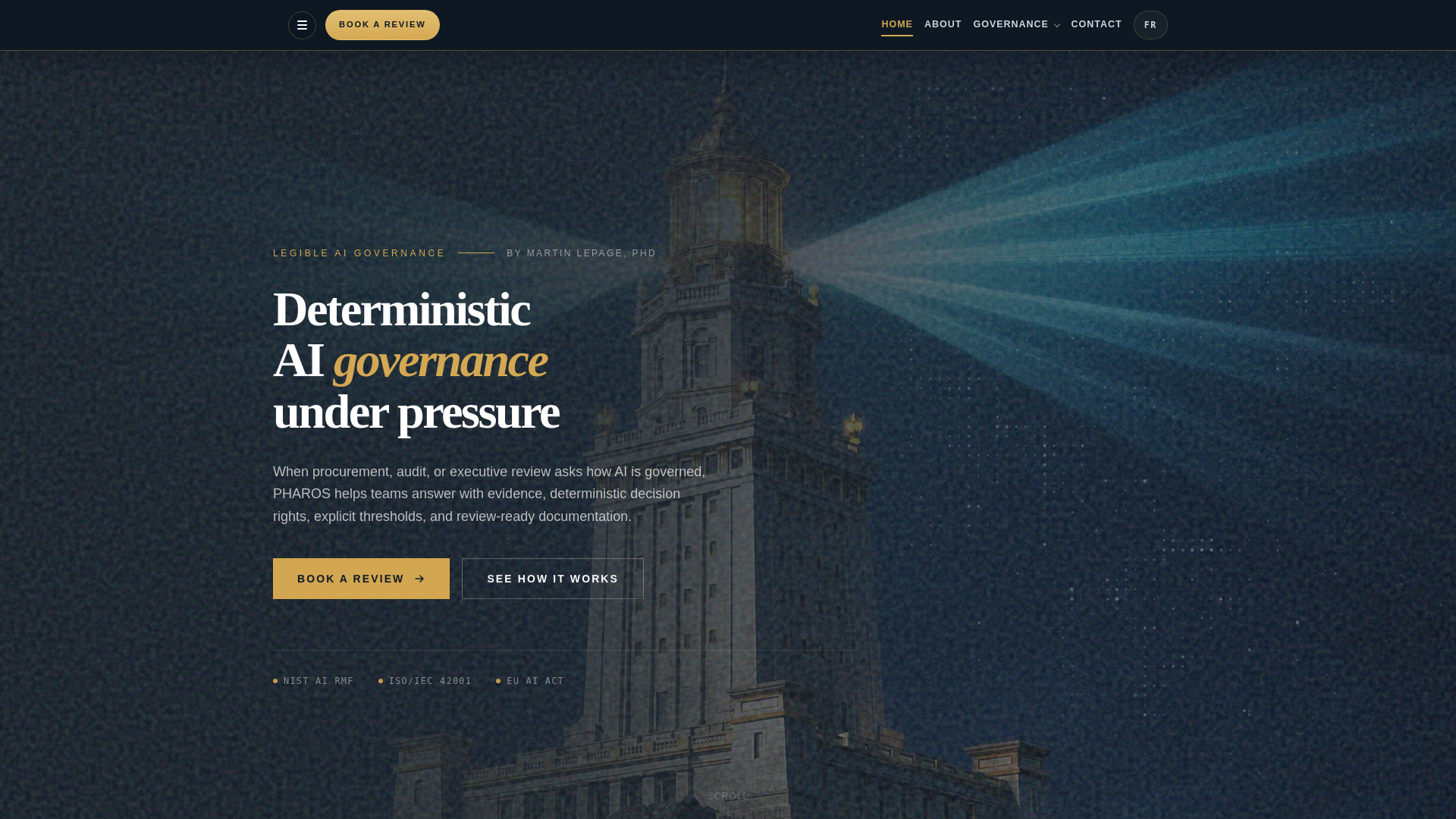 website screenshot of https://pharos-ai.pages.dev/
