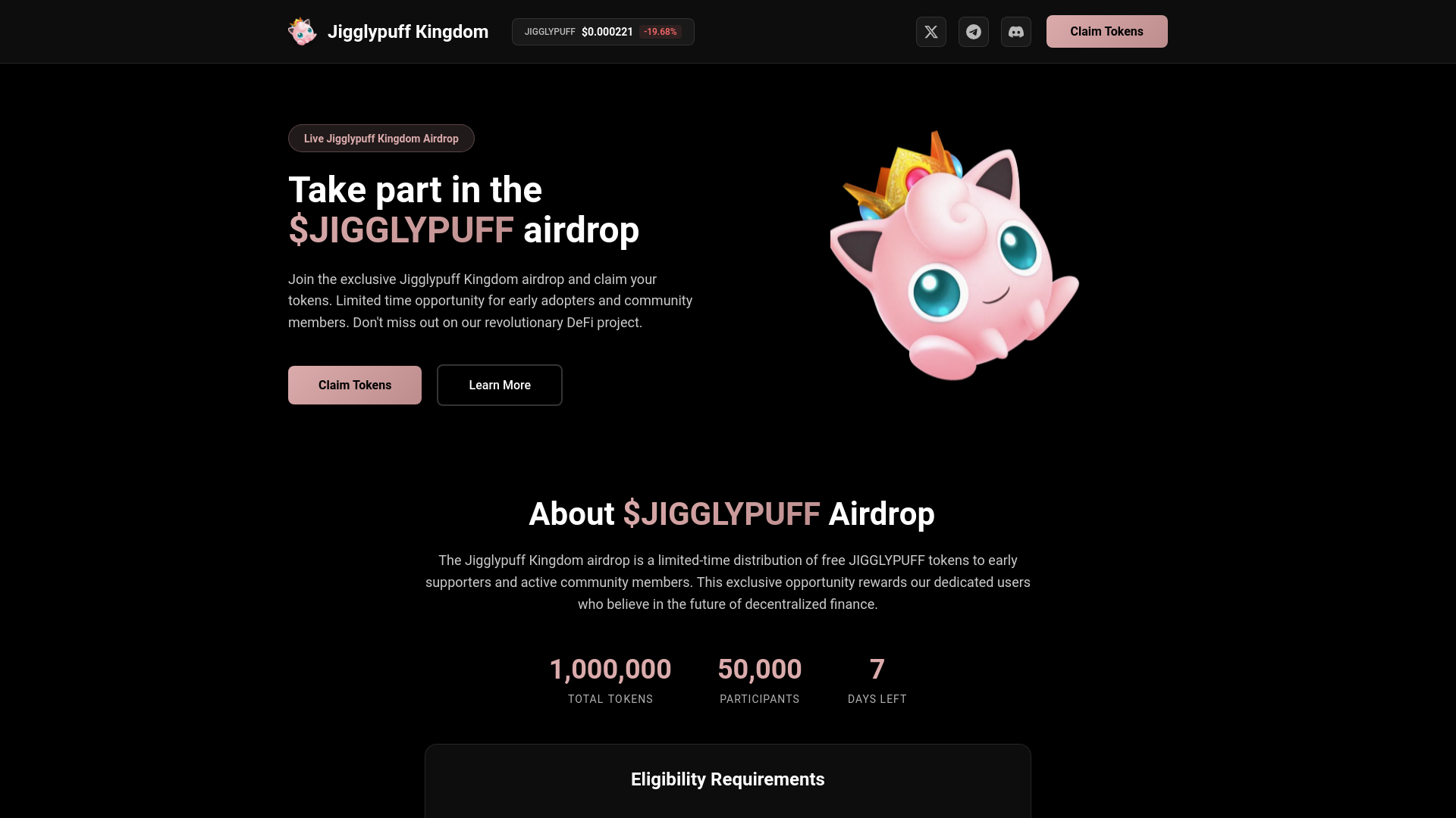 website screenshot of https://event-jigglypuffs.fun/