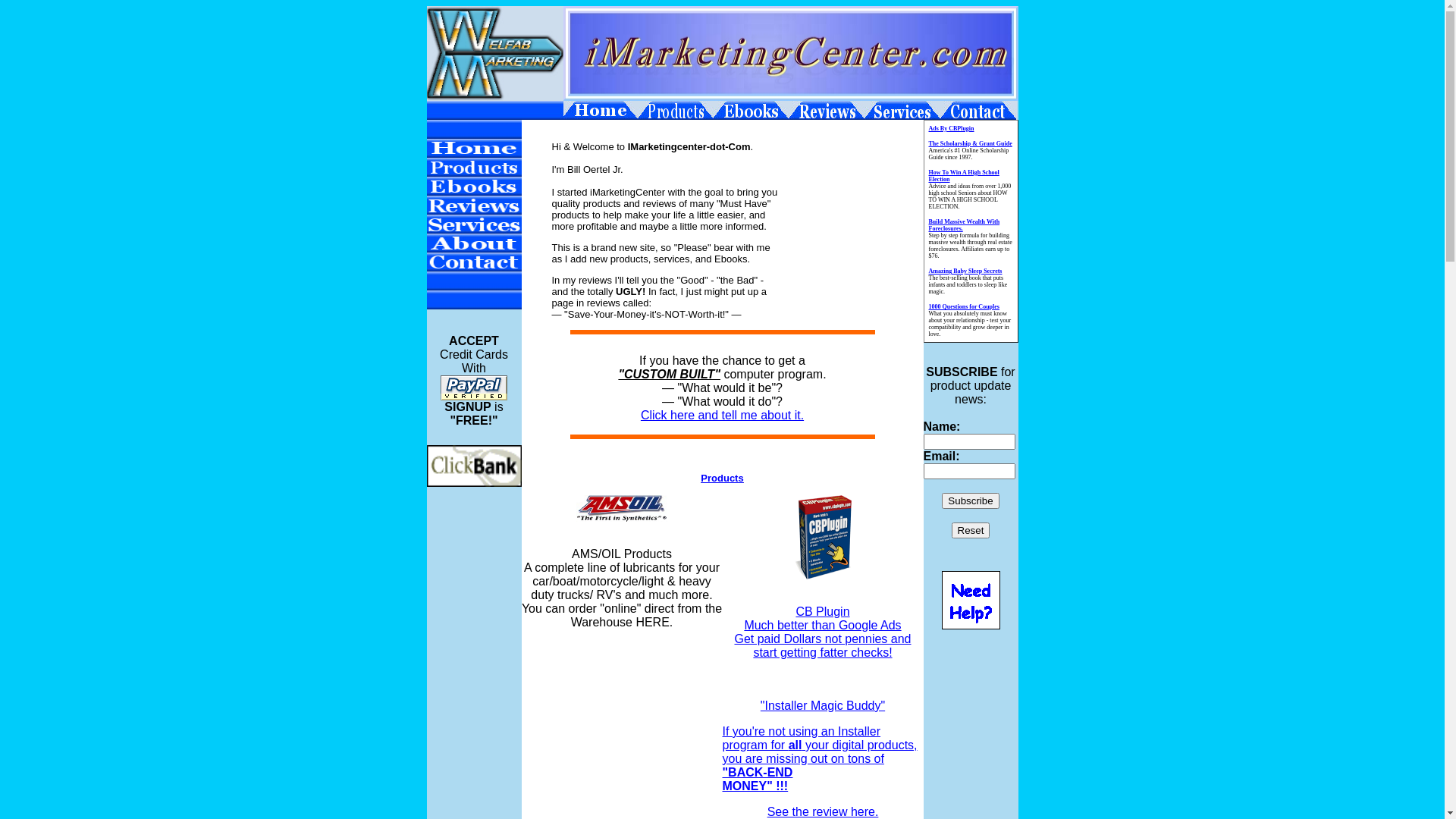 website screenshot of https://imarketingcenter.pages.dev/