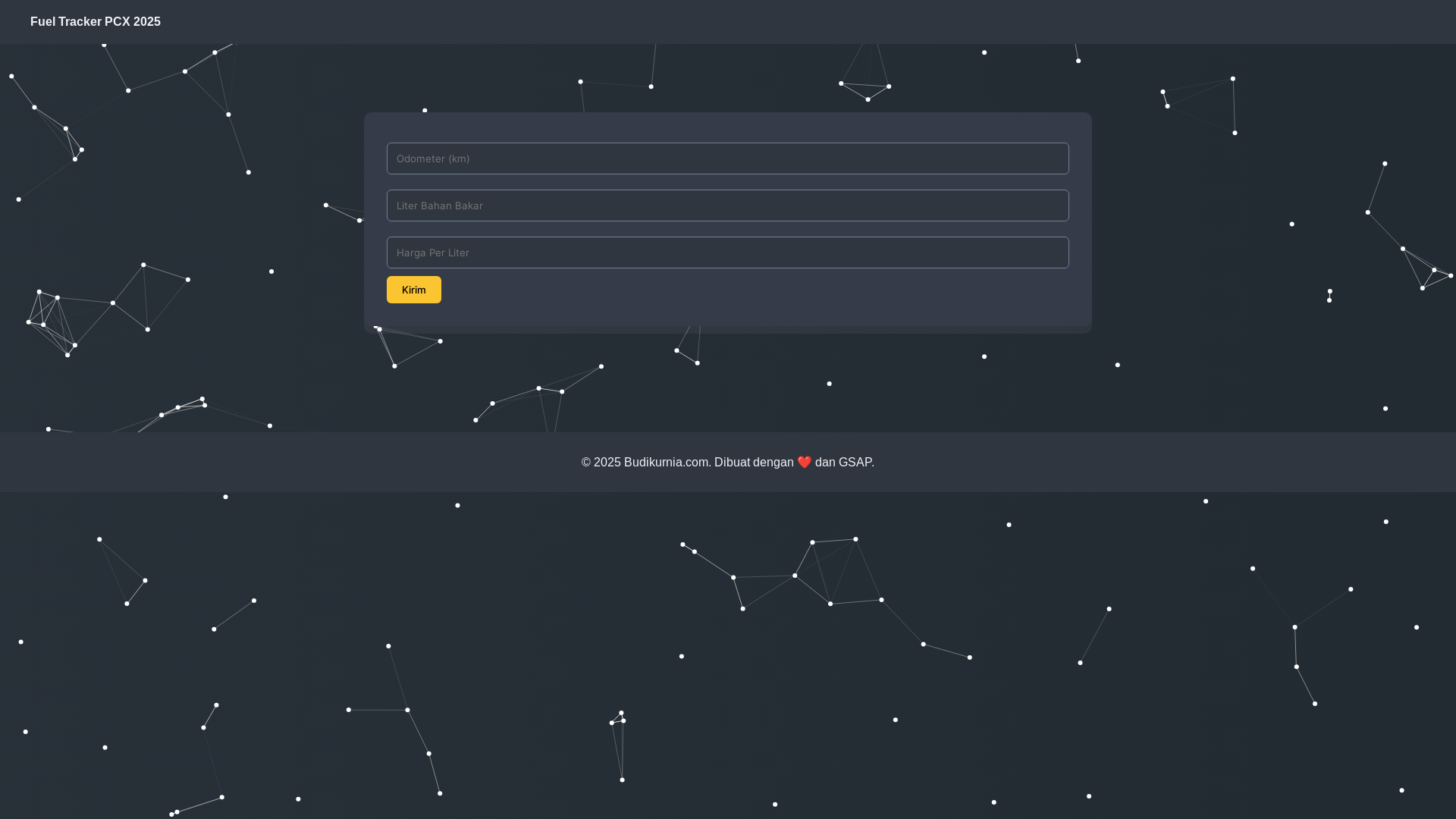 website screenshot of https://fuel-tracker-pcx.pages.dev/
