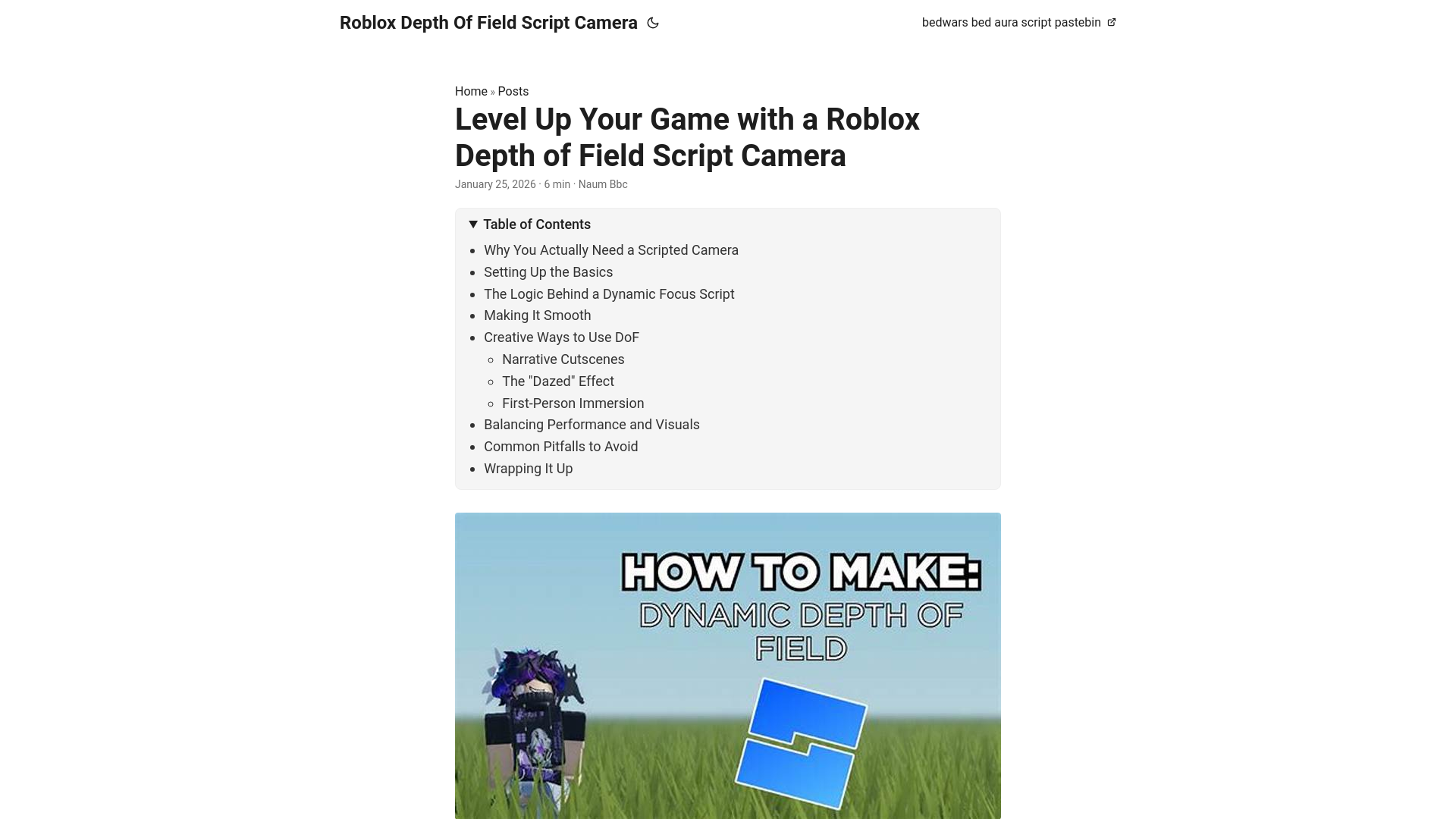 website screenshot of https://robloxdepthoffieldscriptcamera.pages.dev/