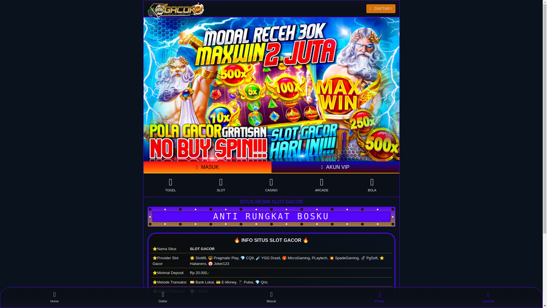 website screenshot of https://mantap555-8hr.pages.dev/