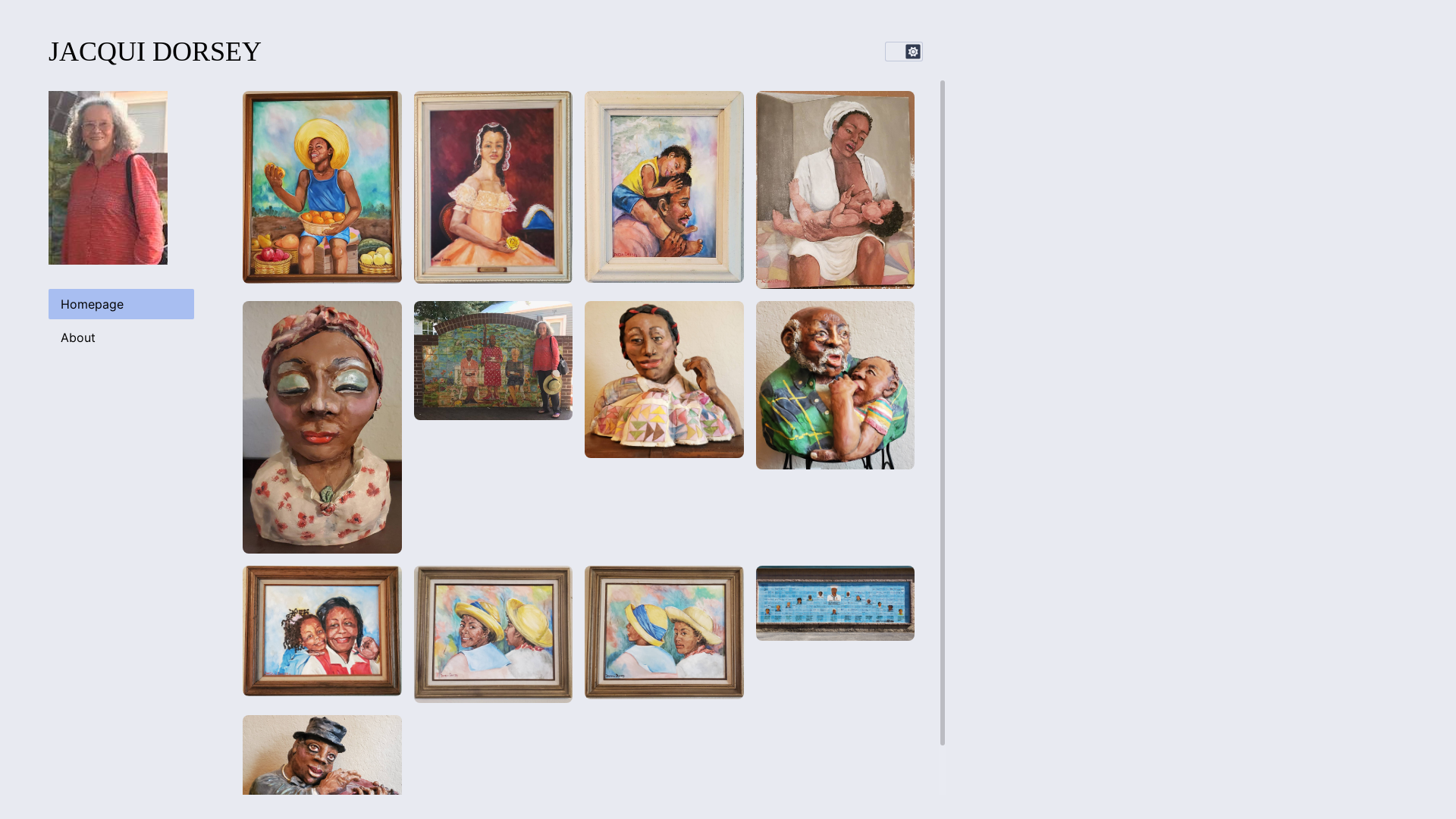 website screenshot of https://dorsey-artist-page.pages.dev/