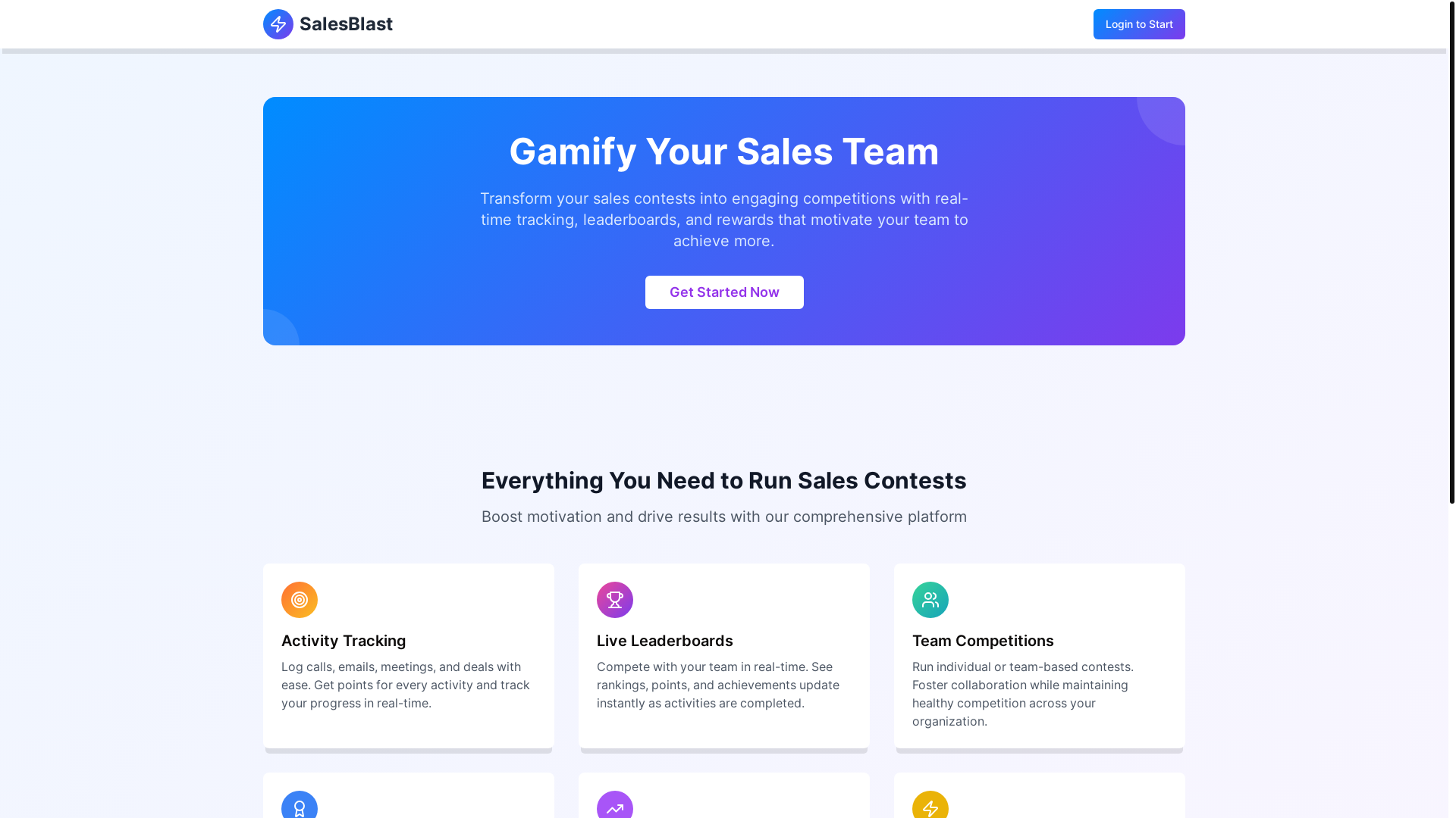 website screenshot of https://saleschampiontracker.com/