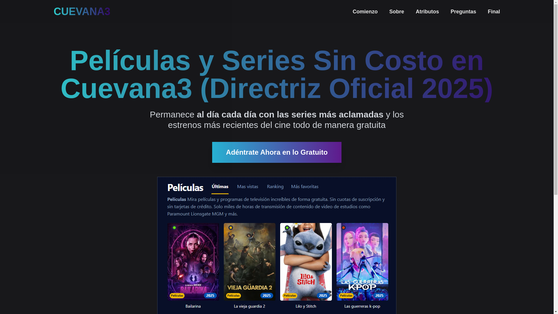 website screenshot of https://cuevana3-990e.pages.dev/