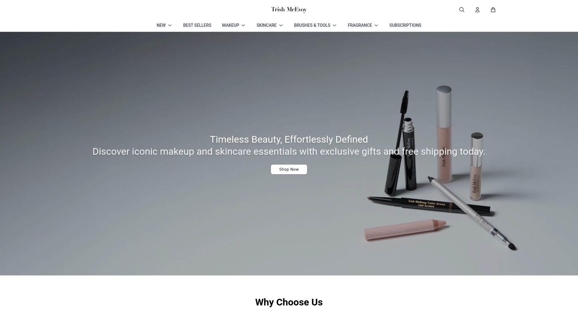 website screenshot of https://trishmcevoyhq.shop/