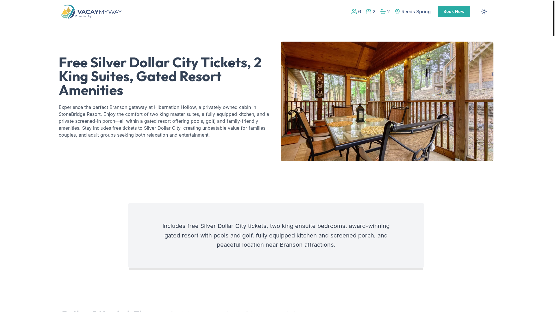 website screenshot of https://joybranson.vacations/