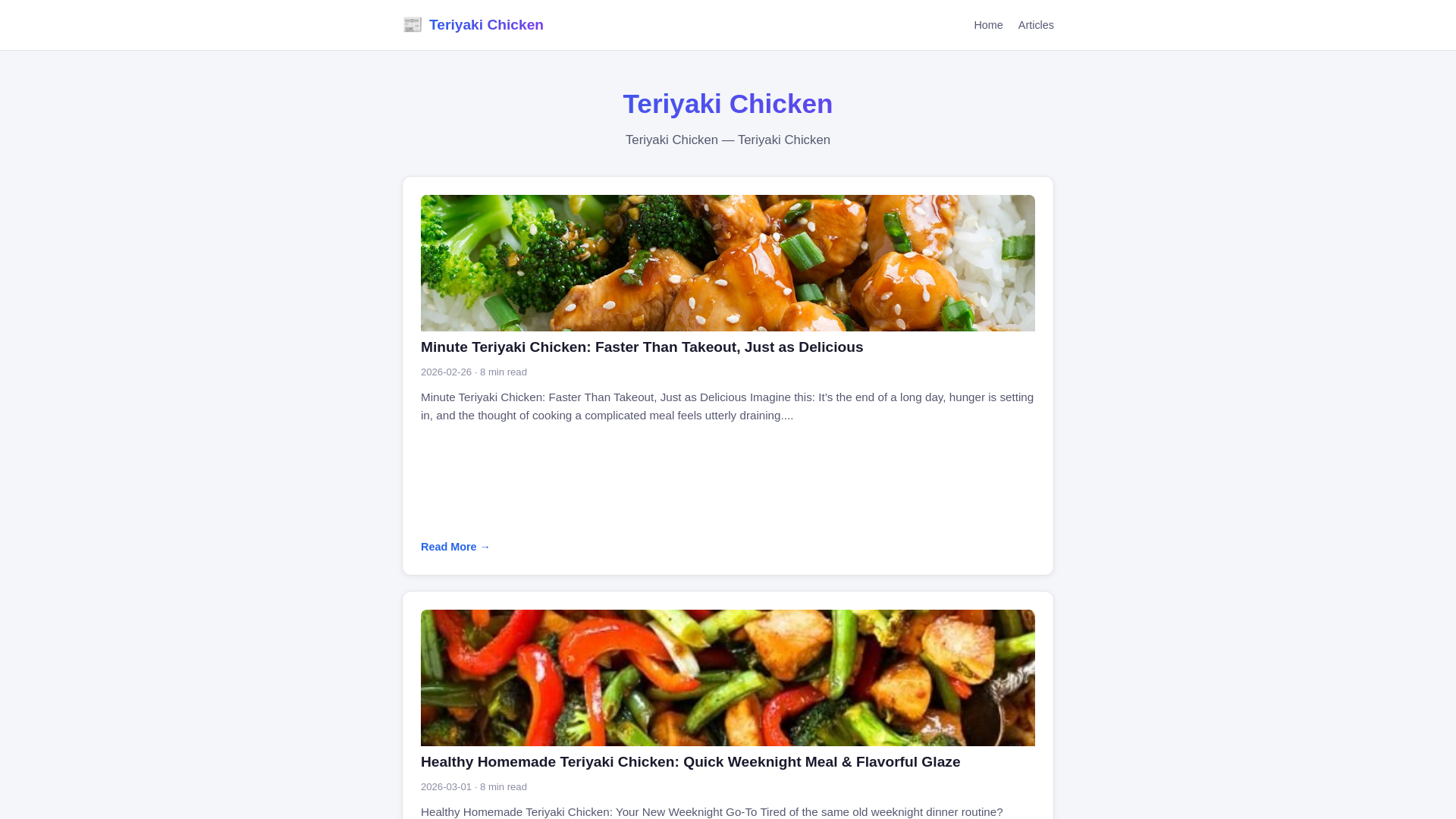 website screenshot of https://teriyaki-chicken.pages.dev/