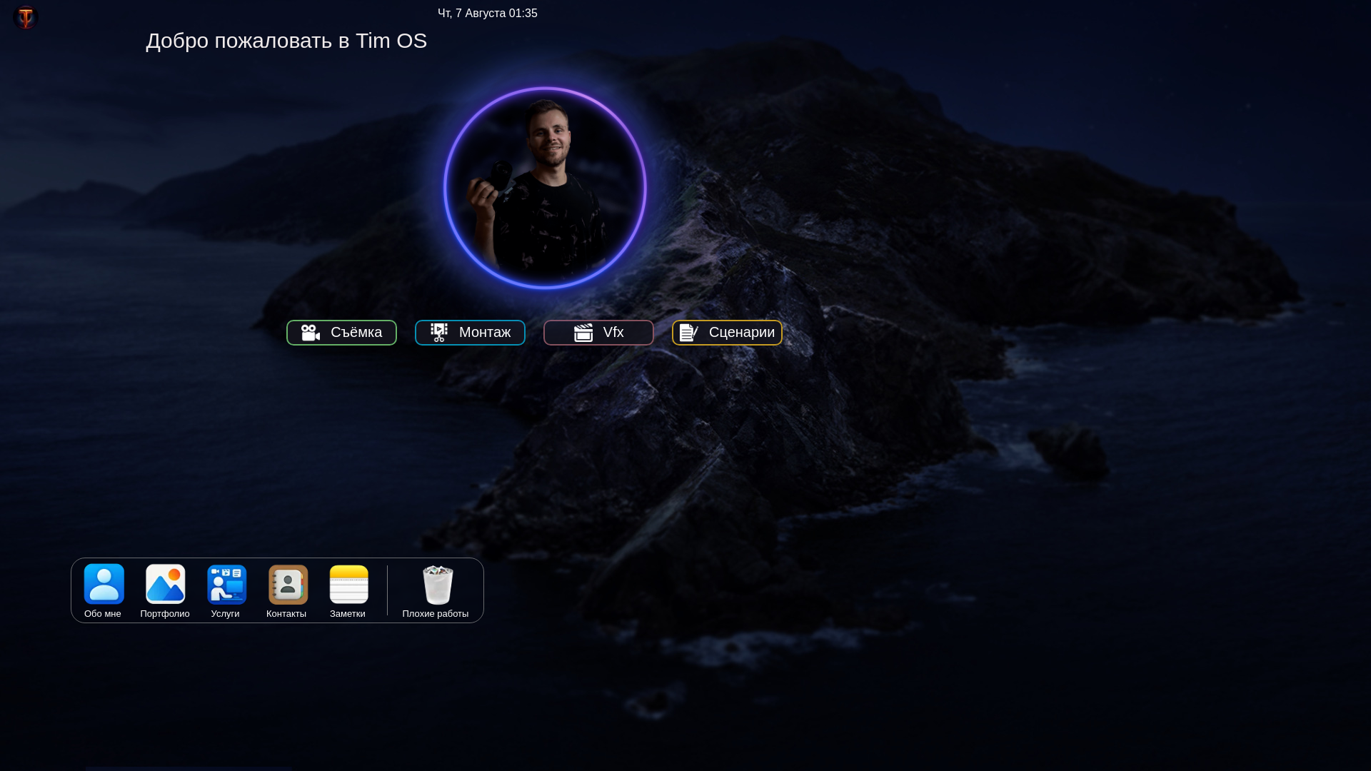 website screenshot of https://timlane.ru/
