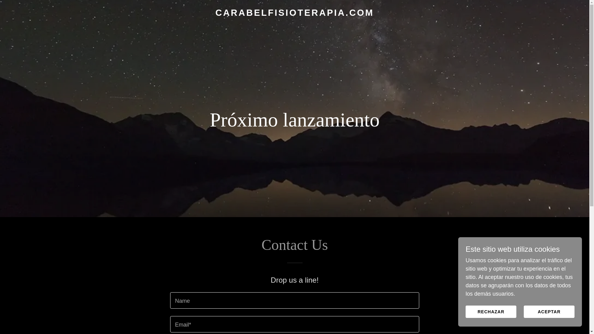 website screenshot of https://carabelfisioterapia.com/
