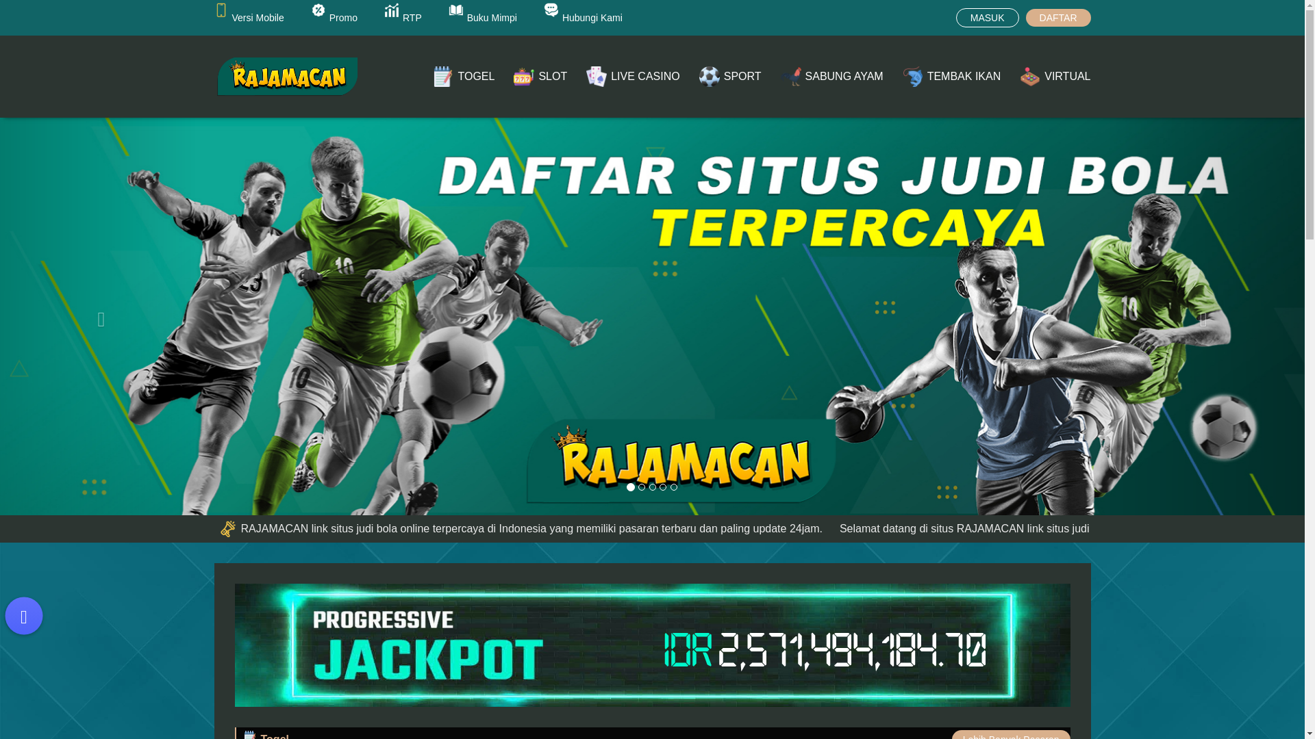 website screenshot of https://rajamacandominic.com/
