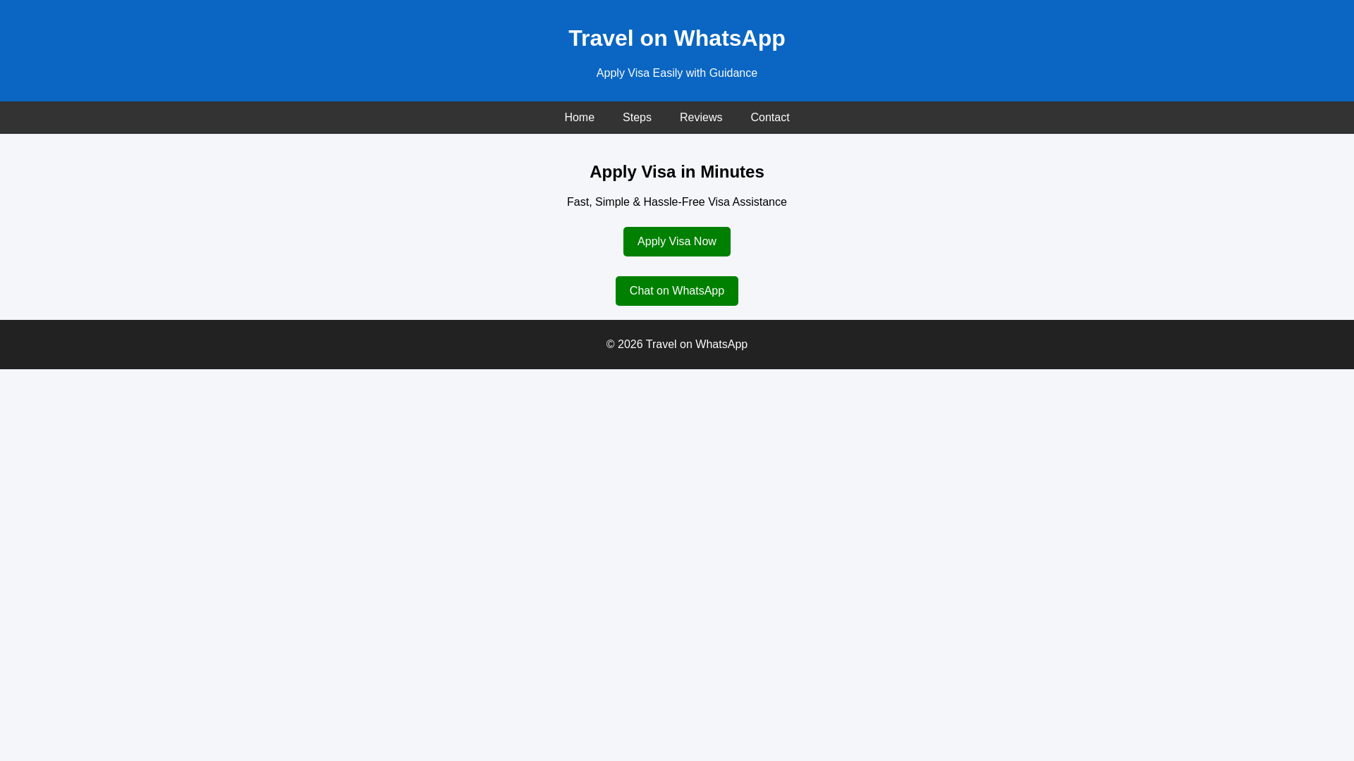 website screenshot of https://travelonwhatsapp.com/