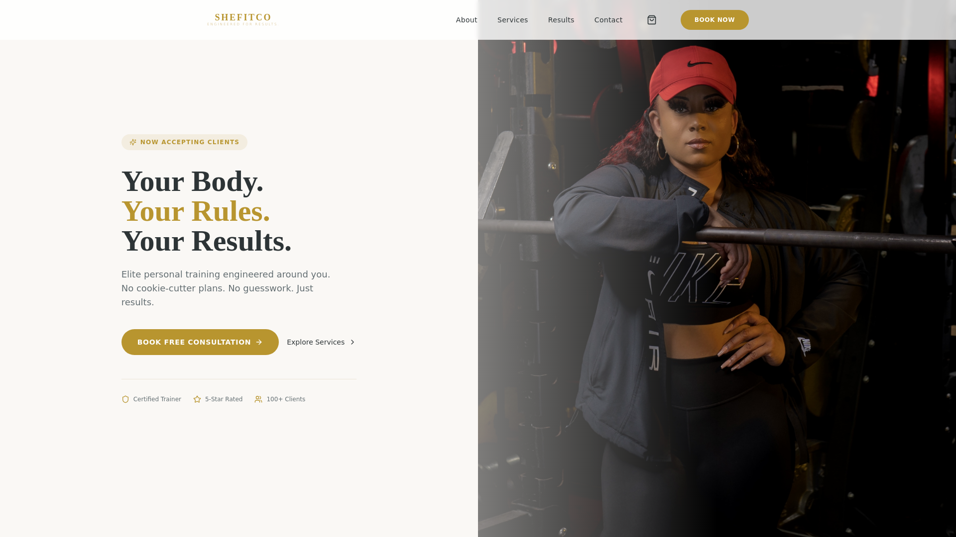 website screenshot of https://shefitco.pages.dev/