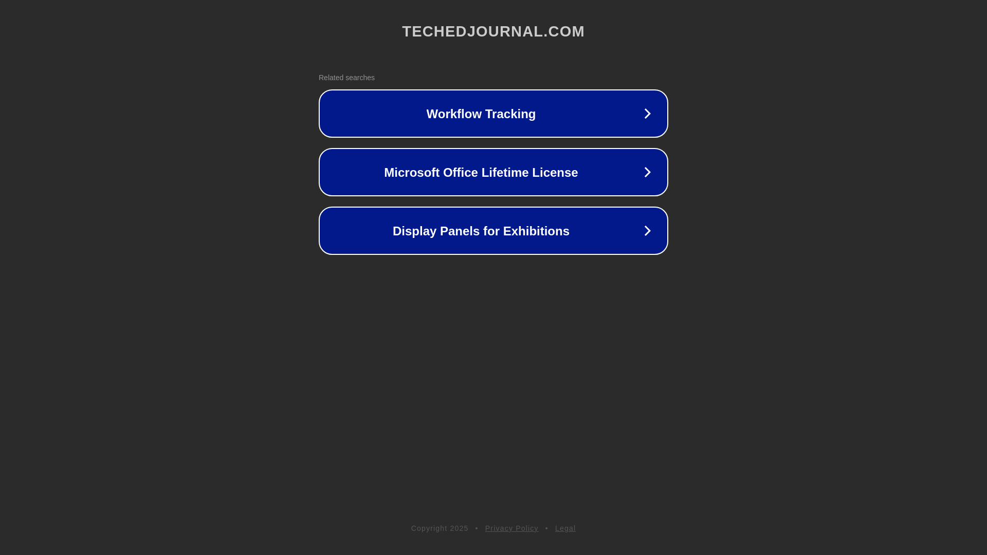 website screenshot of https://techedjournal.com/