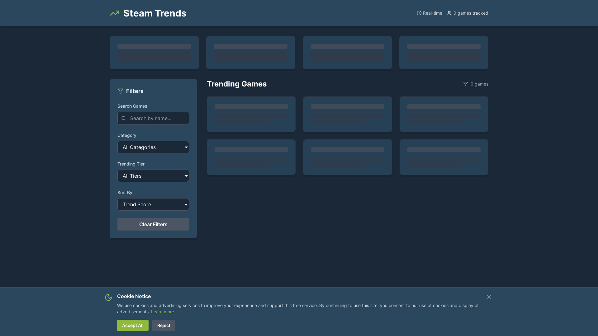 website screenshot of https://gettingsteamy.pages.dev/