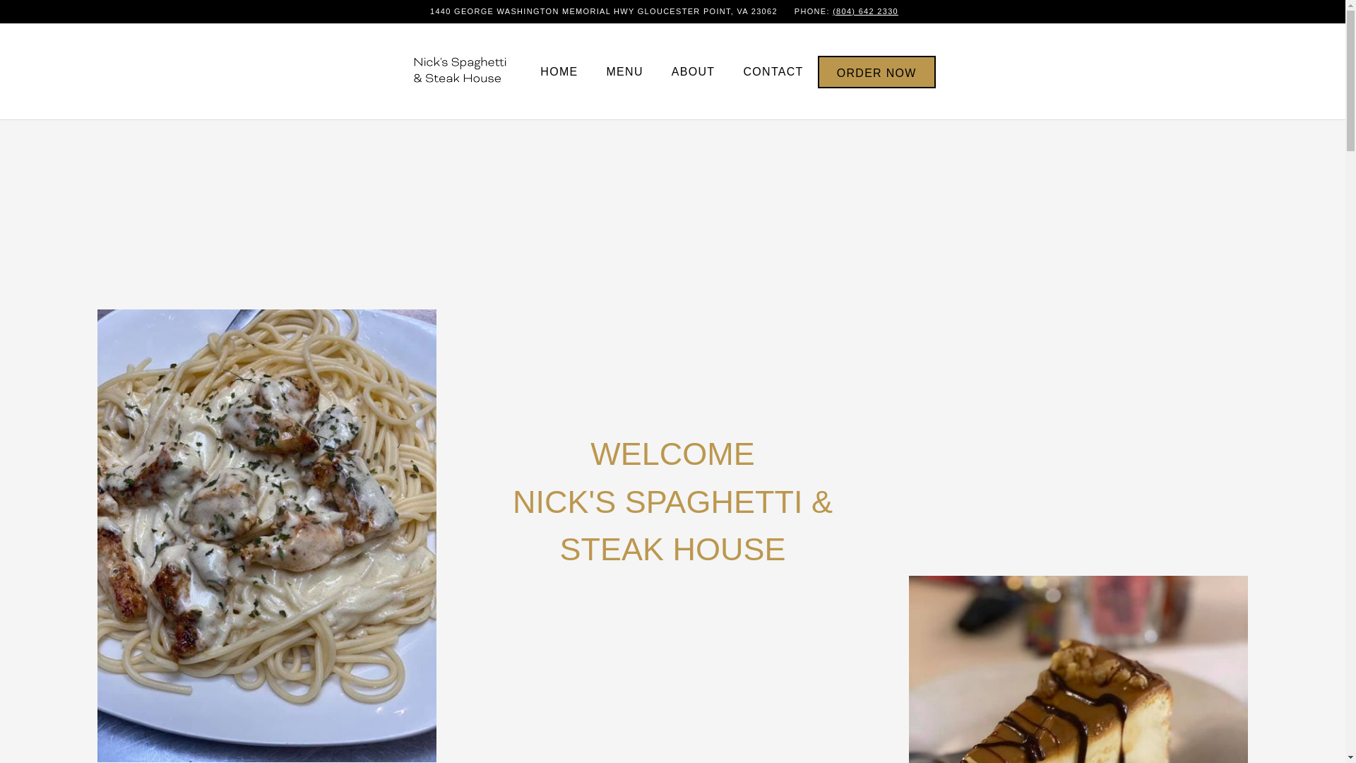website screenshot of https://nicksgloucesterpoint.com/