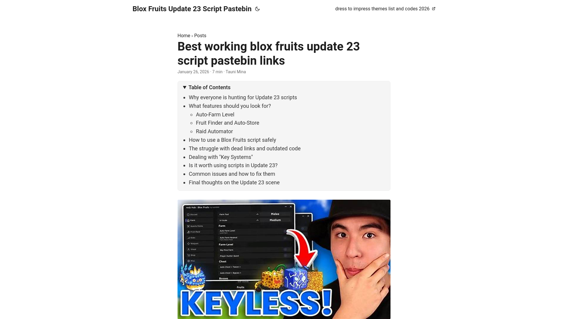 website screenshot of https://blox-fruits-update-23-script-pastebin.pages.dev/