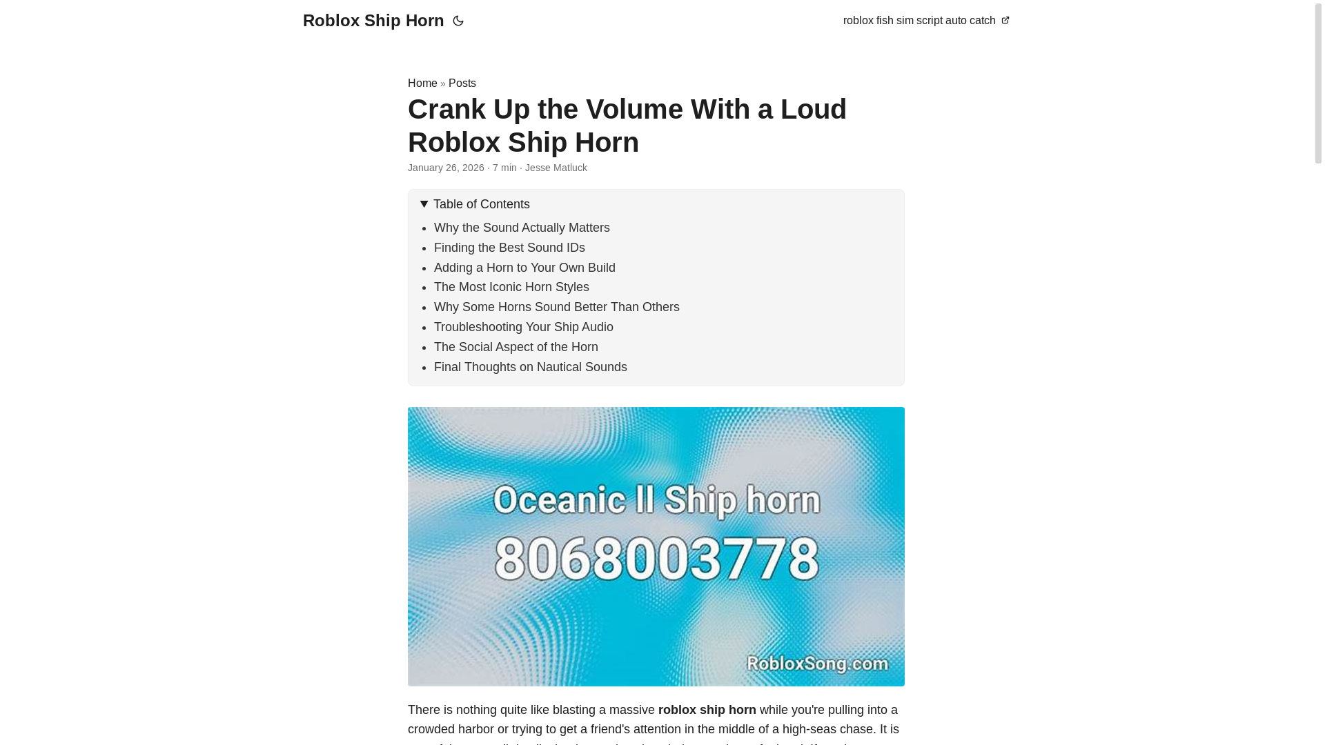 website screenshot of https://roblox-ship-horn.pages.dev/