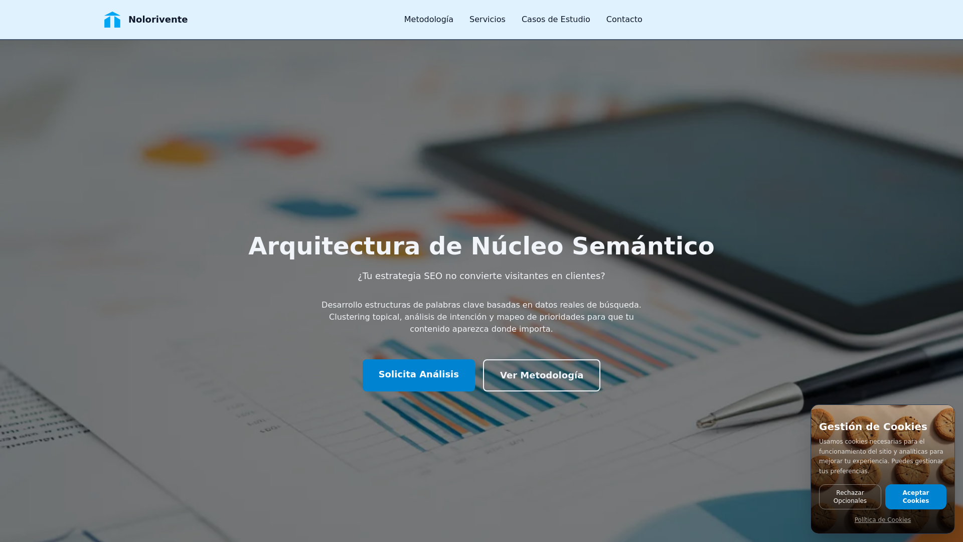 website screenshot of https://nolorivente.sbs