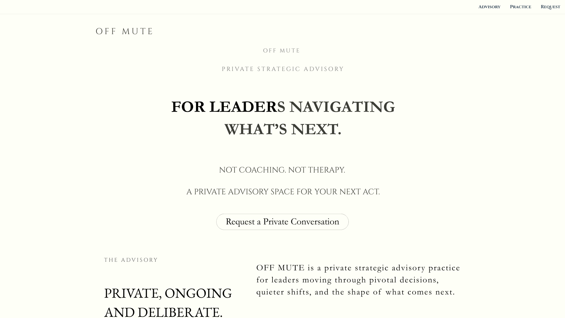 website screenshot of https://youreoffmute.com/