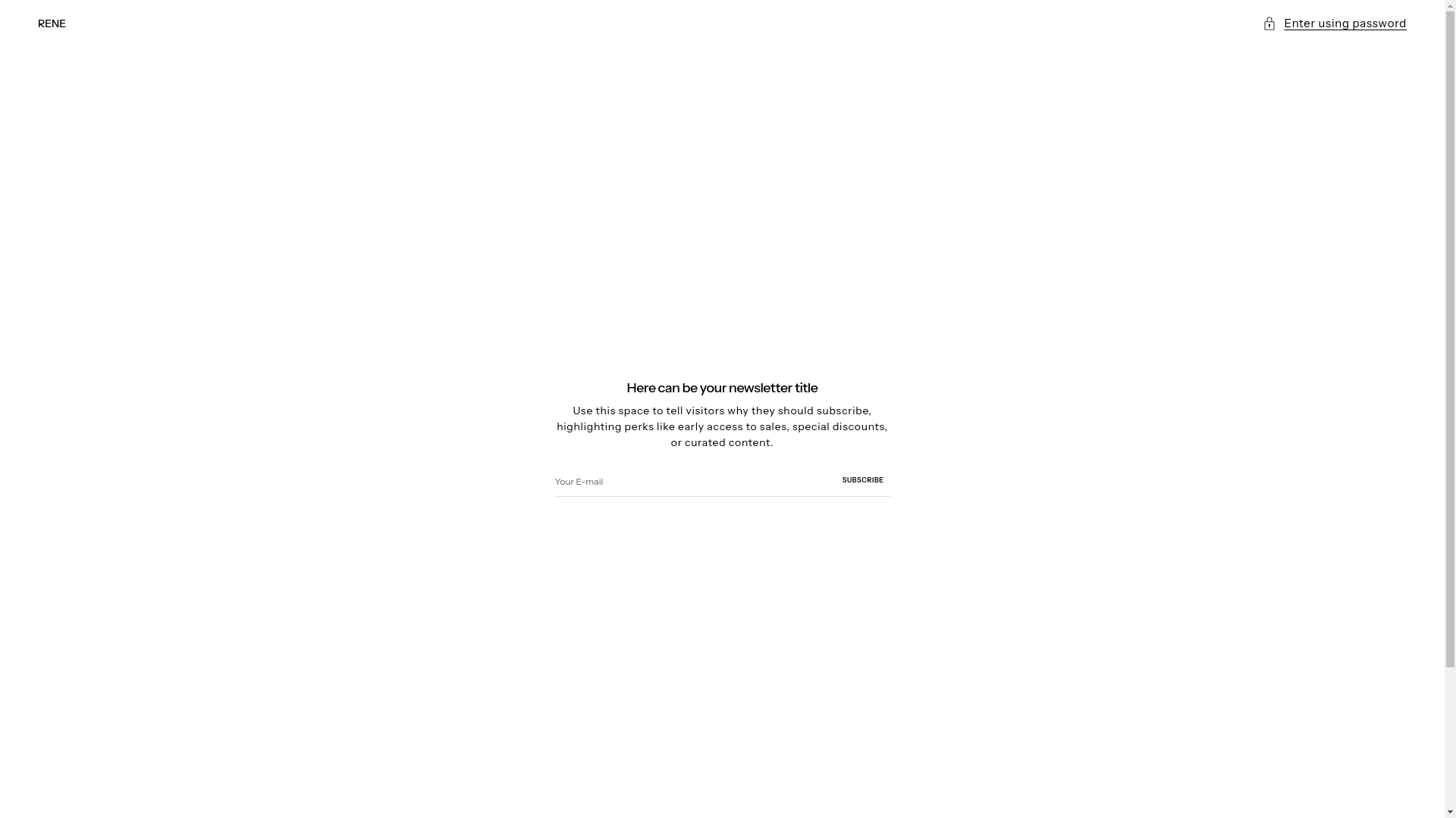 website screenshot of https://renestore.co.uk/