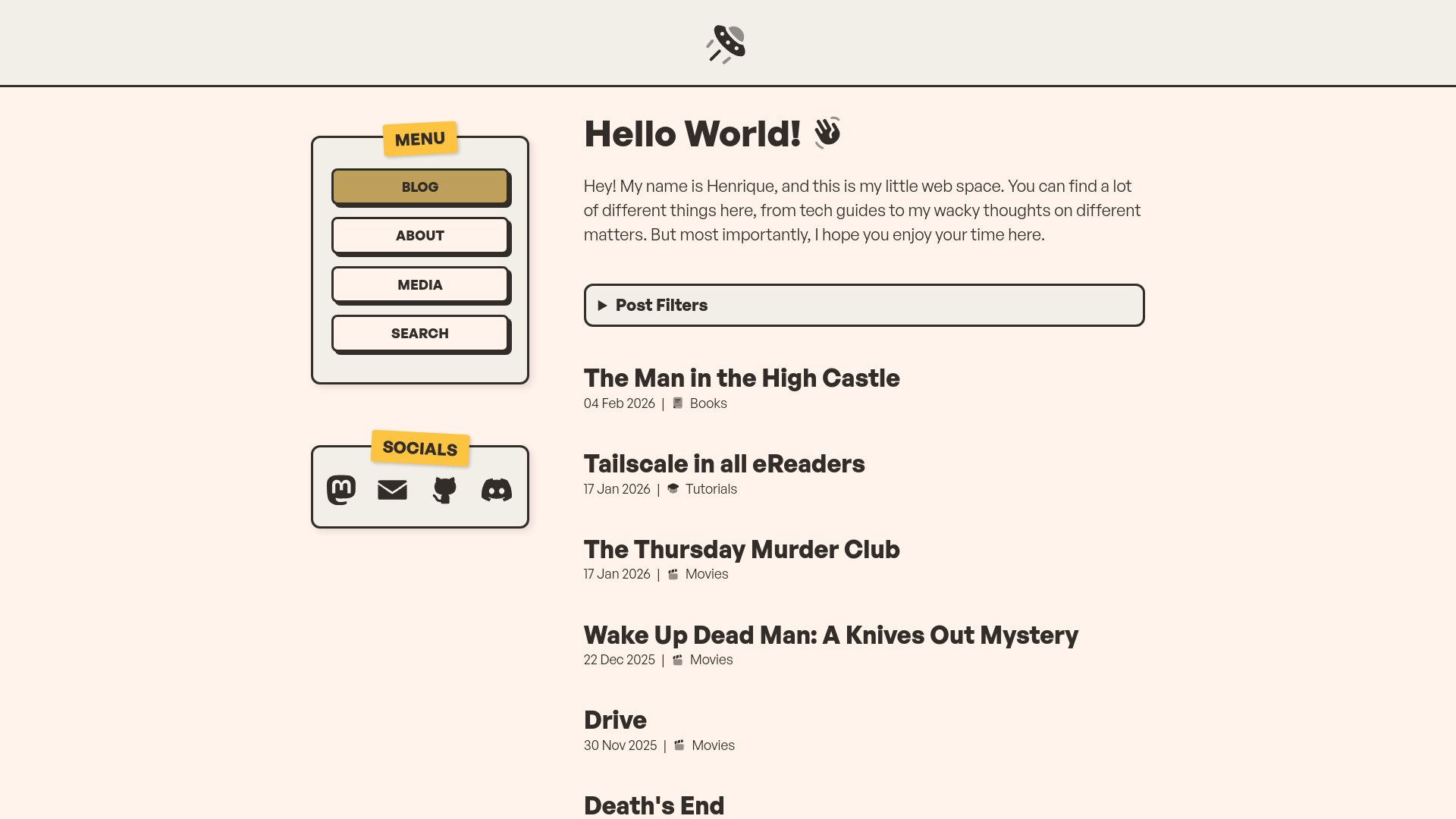 website screenshot of https://m0streng0.eu