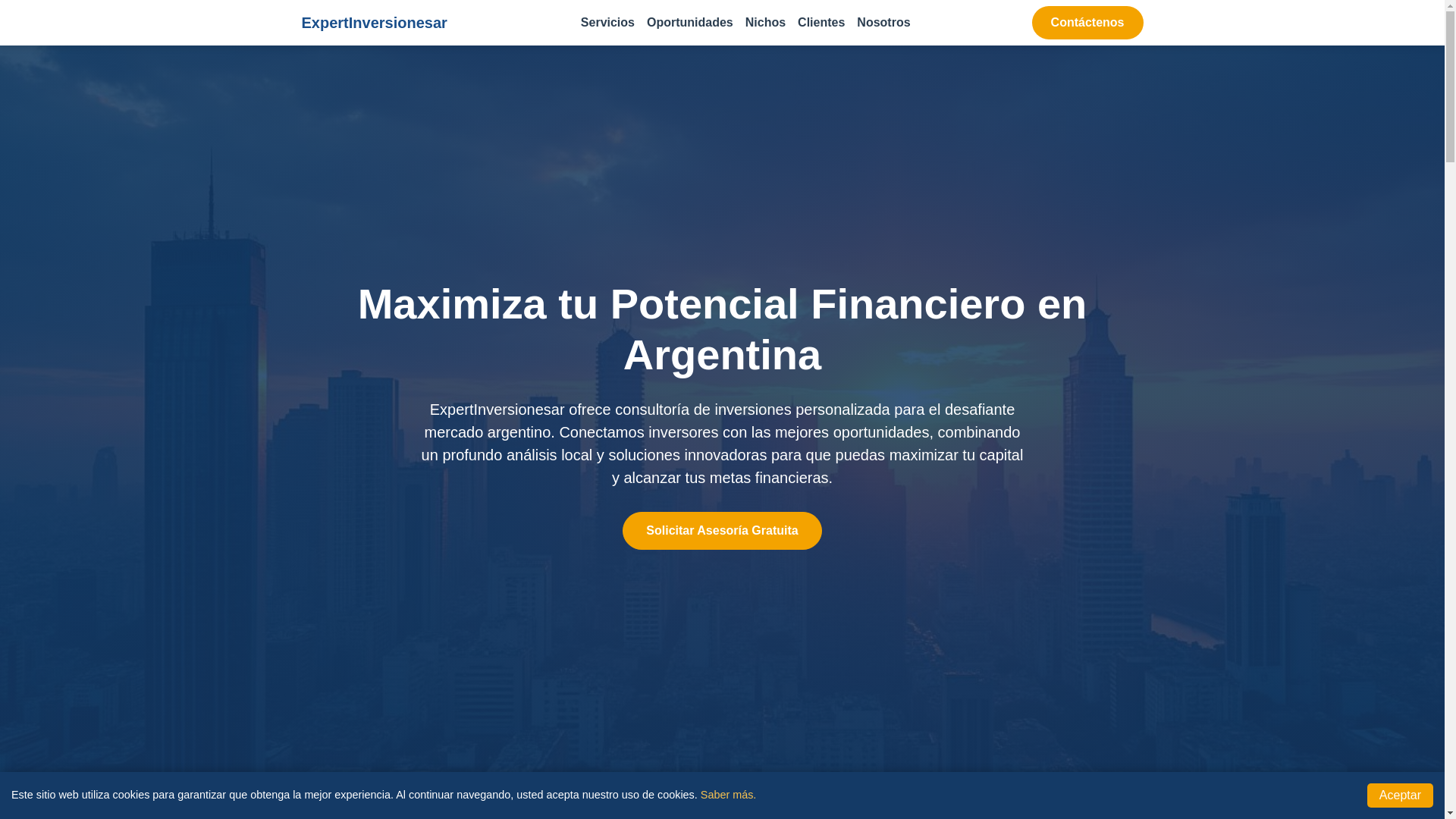 website screenshot of https://expertinversionesar.info/
