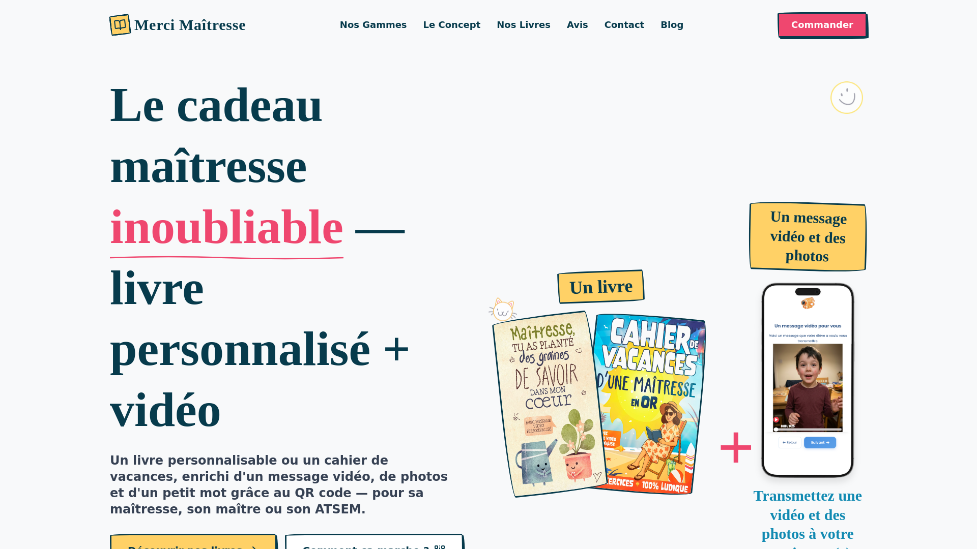 website screenshot of https://mercimaitresse.co/