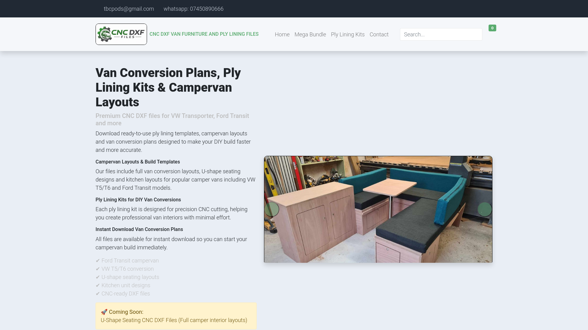 website screenshot of https://cncdxffiles.co.uk