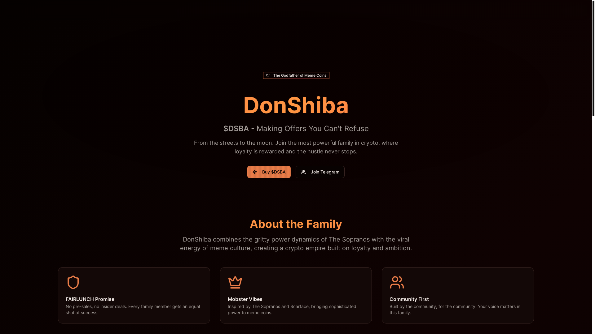 website screenshot of https://donshiba.xyz/