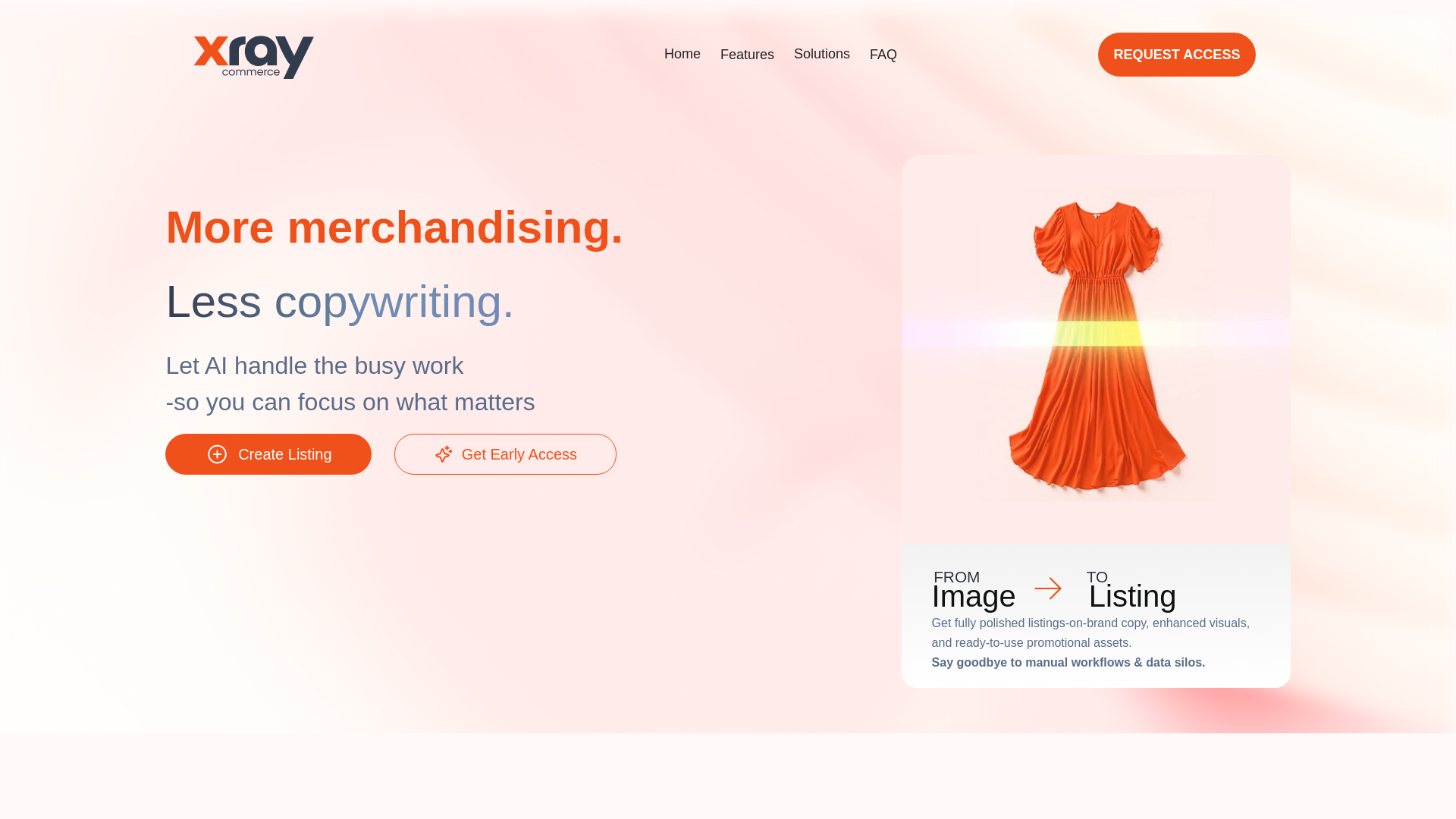 website screenshot of https://getxraycommerce.com
