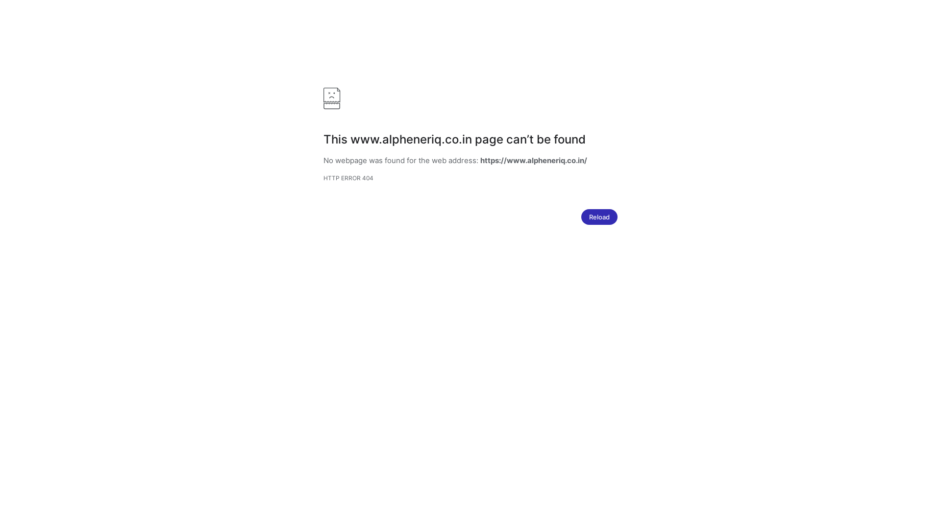 website screenshot of https://www.alpheneriq.co.in