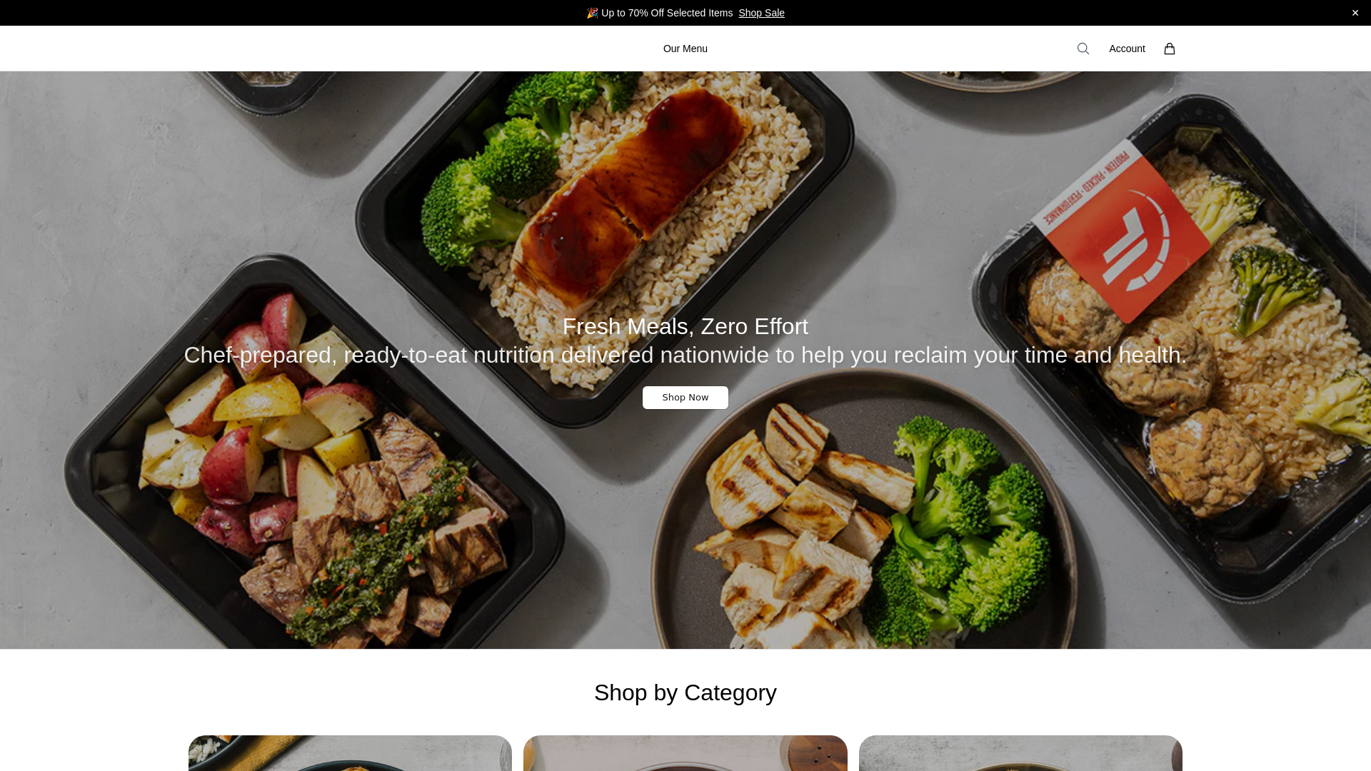 website screenshot of https://gofuelmeals.shop/