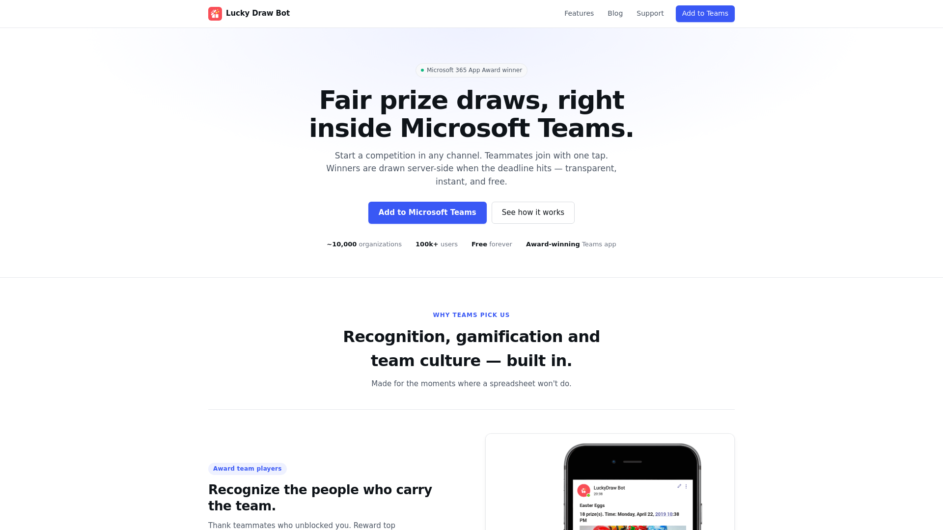 website screenshot of https://luckydraw-aap.pages.dev/