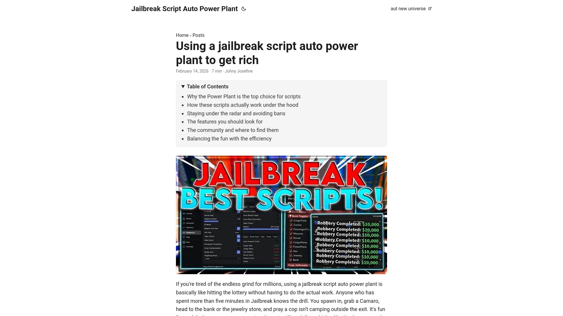 website screenshot of https://jailbreak-script-auto-power-plant.pages.dev/
