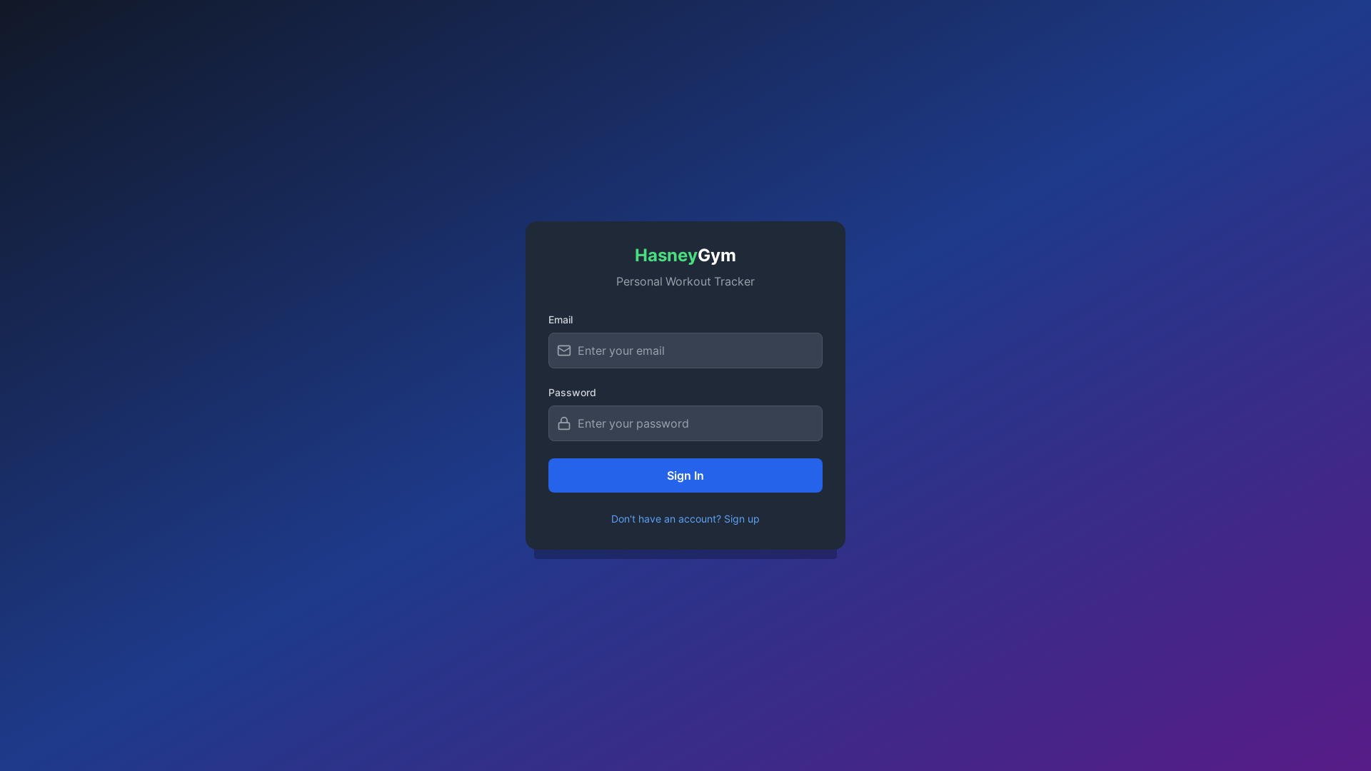 website screenshot of https://hasneygym.us/