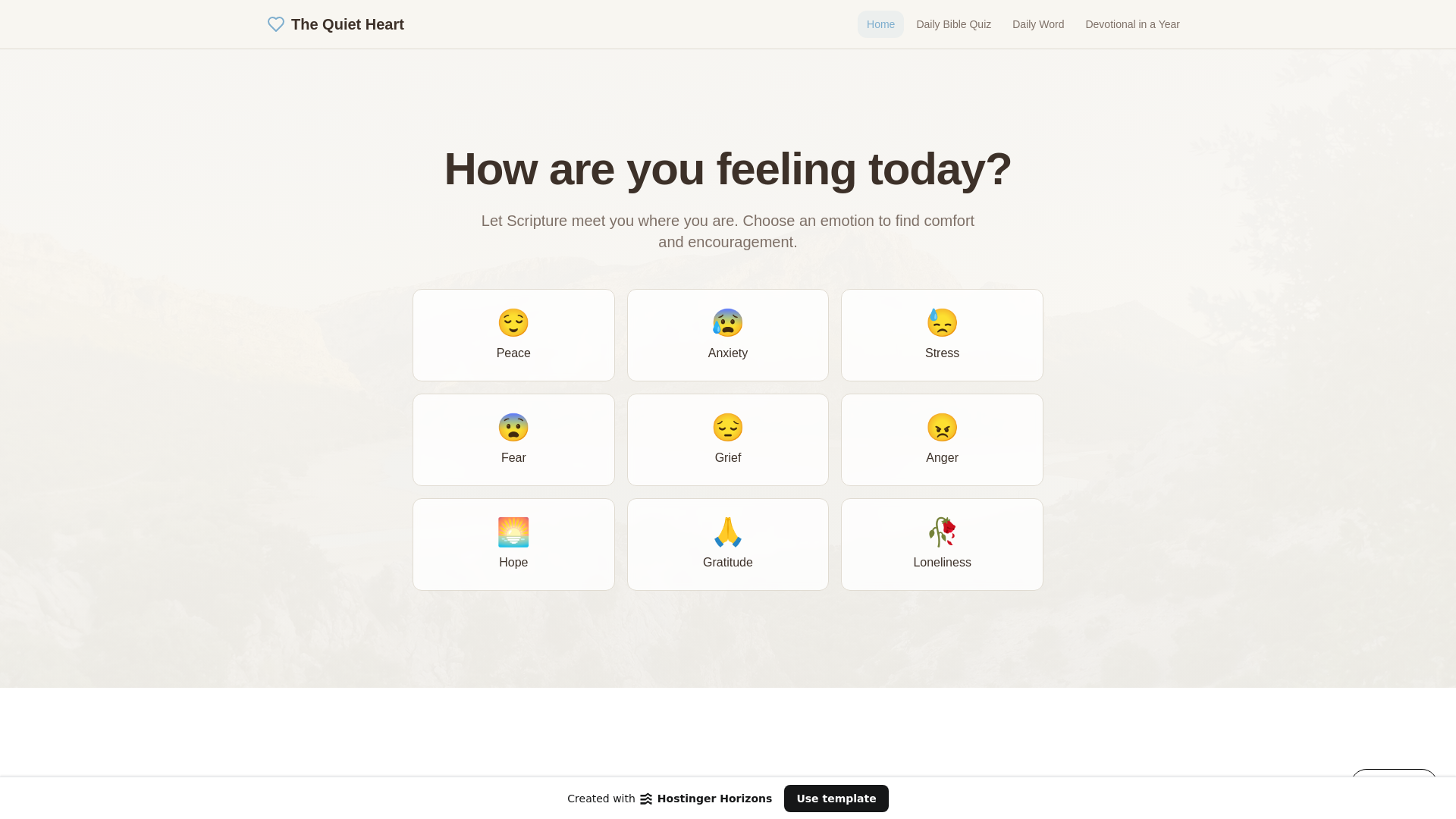 website screenshot of https://quietheartz.com