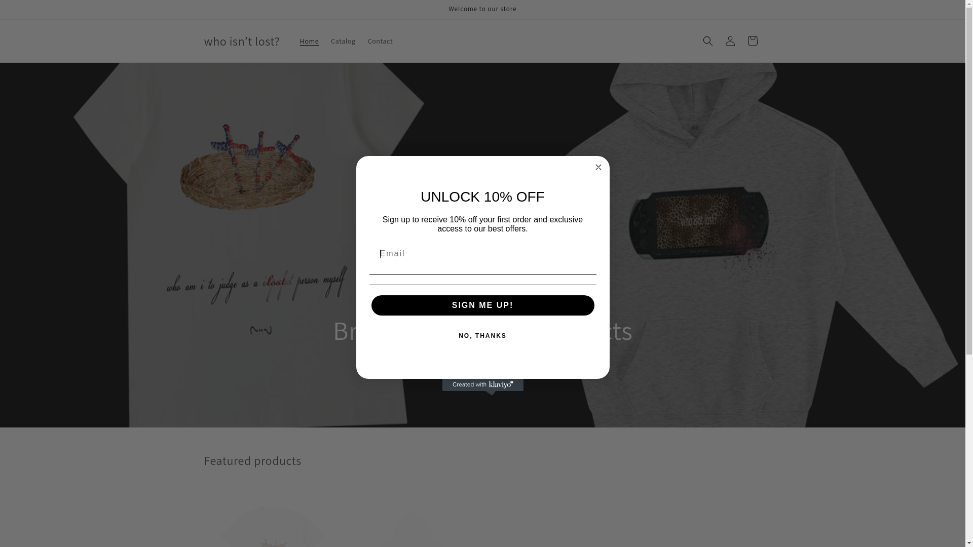 website screenshot of https://whoisntlost.com/