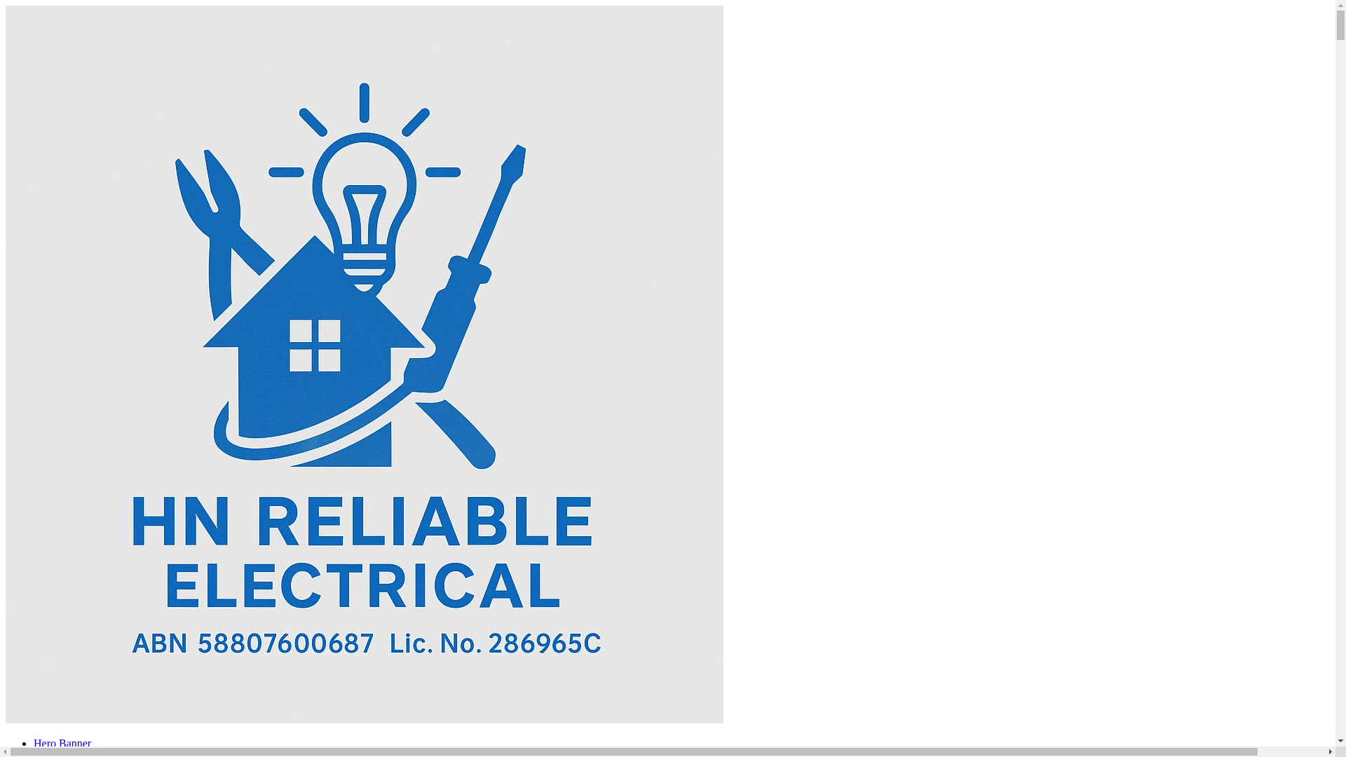 website screenshot of https://hnreliableelectrical.com.au/