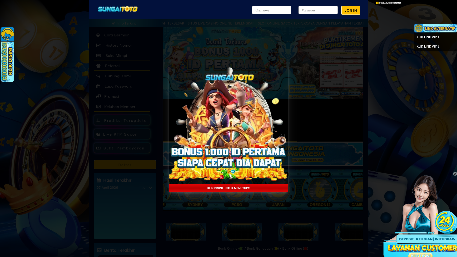 website screenshot of https://sungaikomputer.com